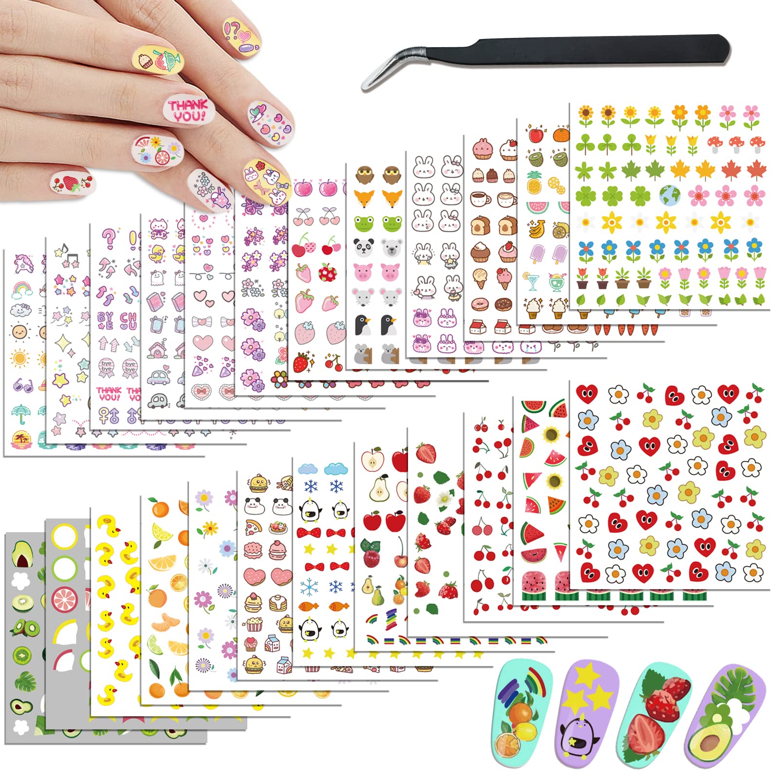 Deco Miami X Alison Lou Nail Art Sticker Pack