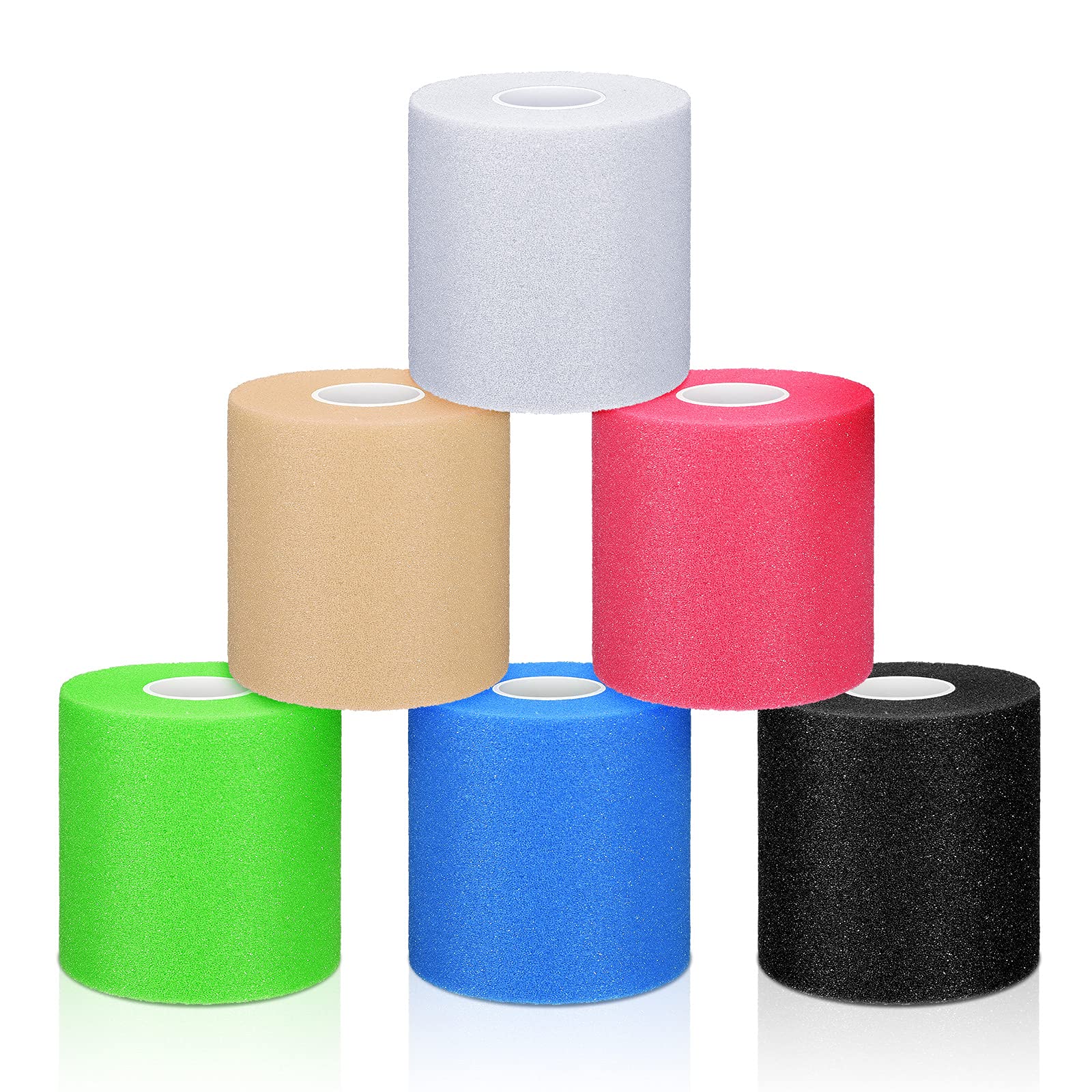 Pre-Wrap Underwrap Foam Tape Rolls in Lots of Bright Colors & Team Colors -  Wristbands / HeadbandsArmbands / Ionic Sport