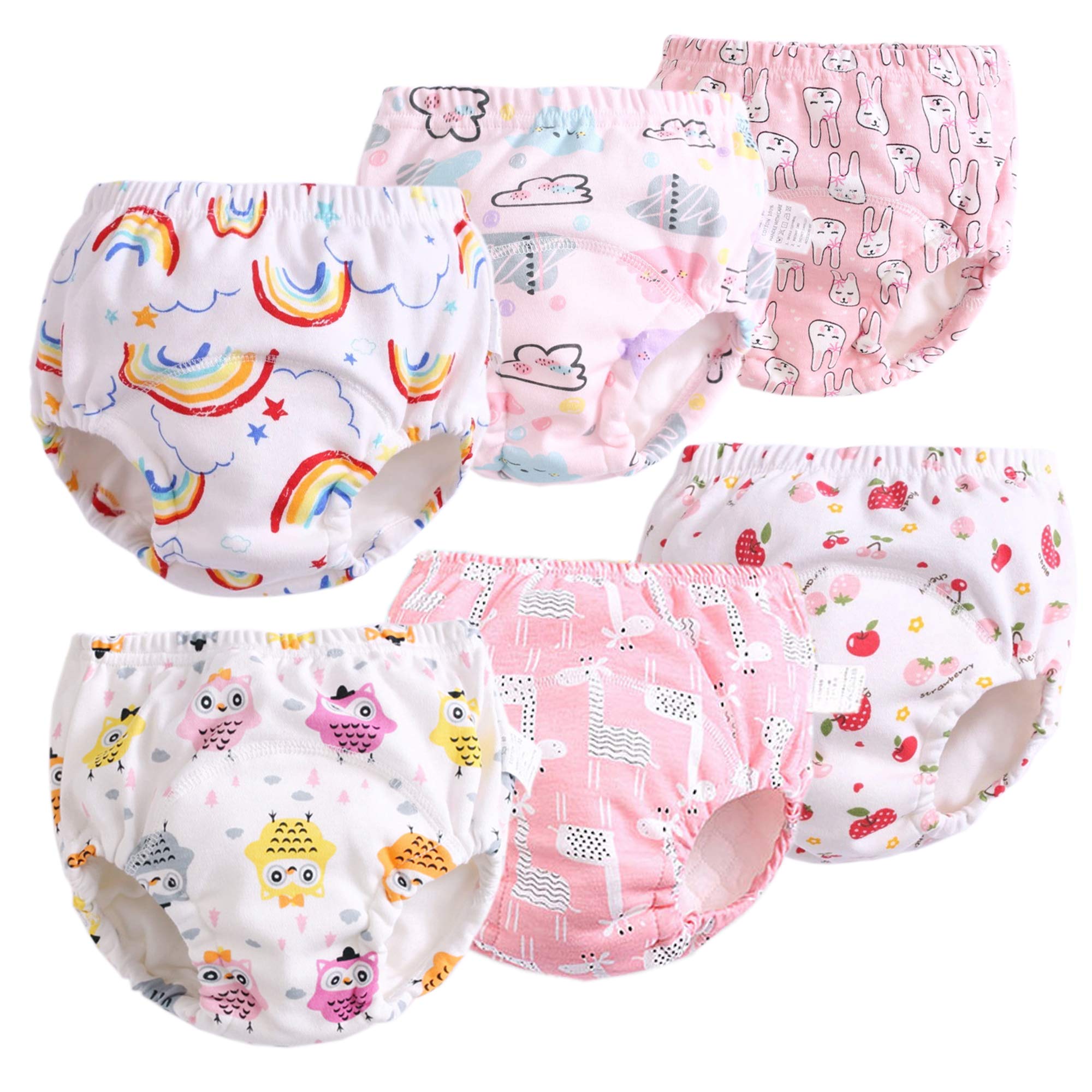 Training Underwear for Girls Potty Training Underwear for Girls Potty  Training Underwear 3t Potty Training Pants 3t-4t Potty Training Underwear  for Girls Toddler Training Underwear Girls Waterproof Style B 3T (Pack of