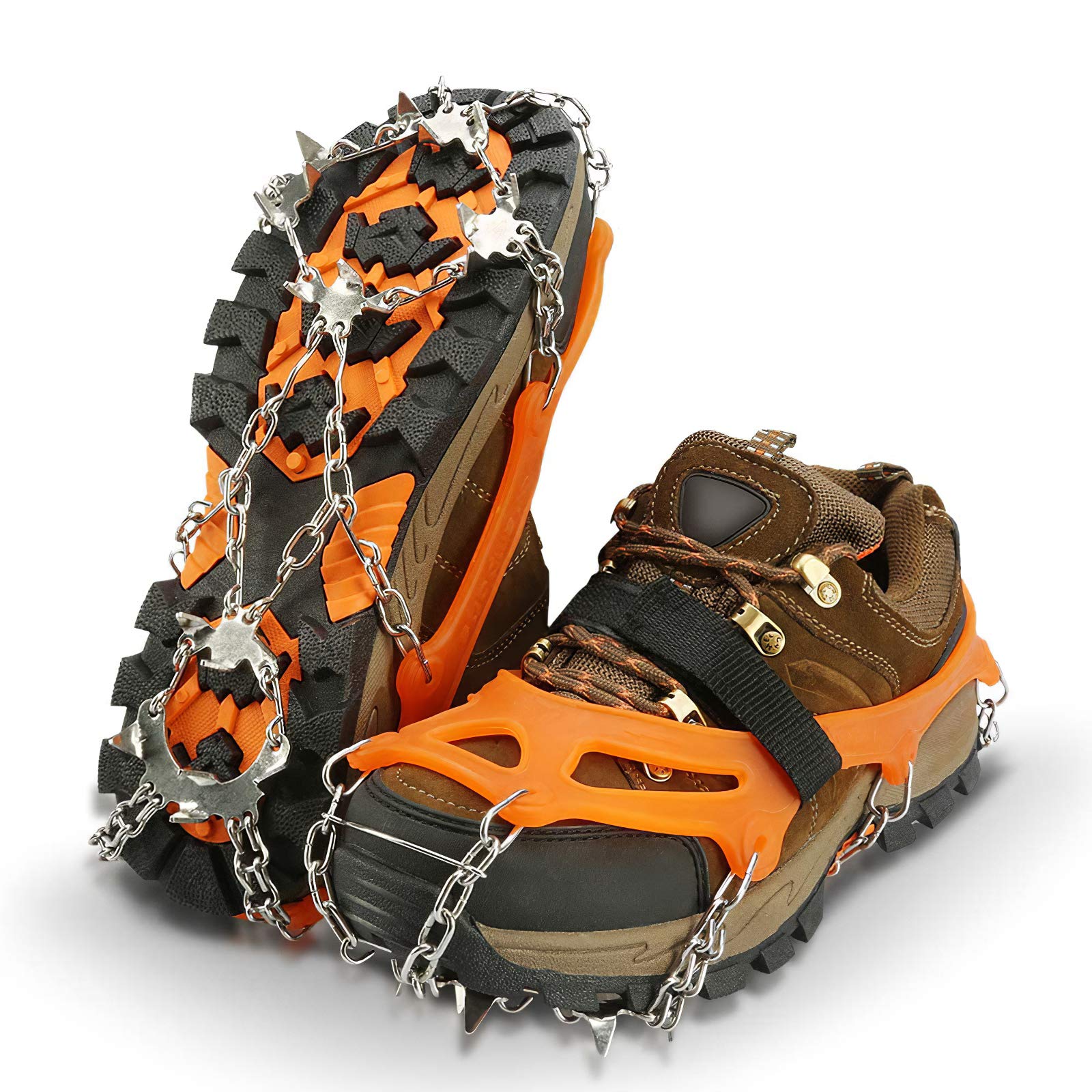 IPSXP Crampons Ice Cleats Traction Snow Grips for Boots Shoes