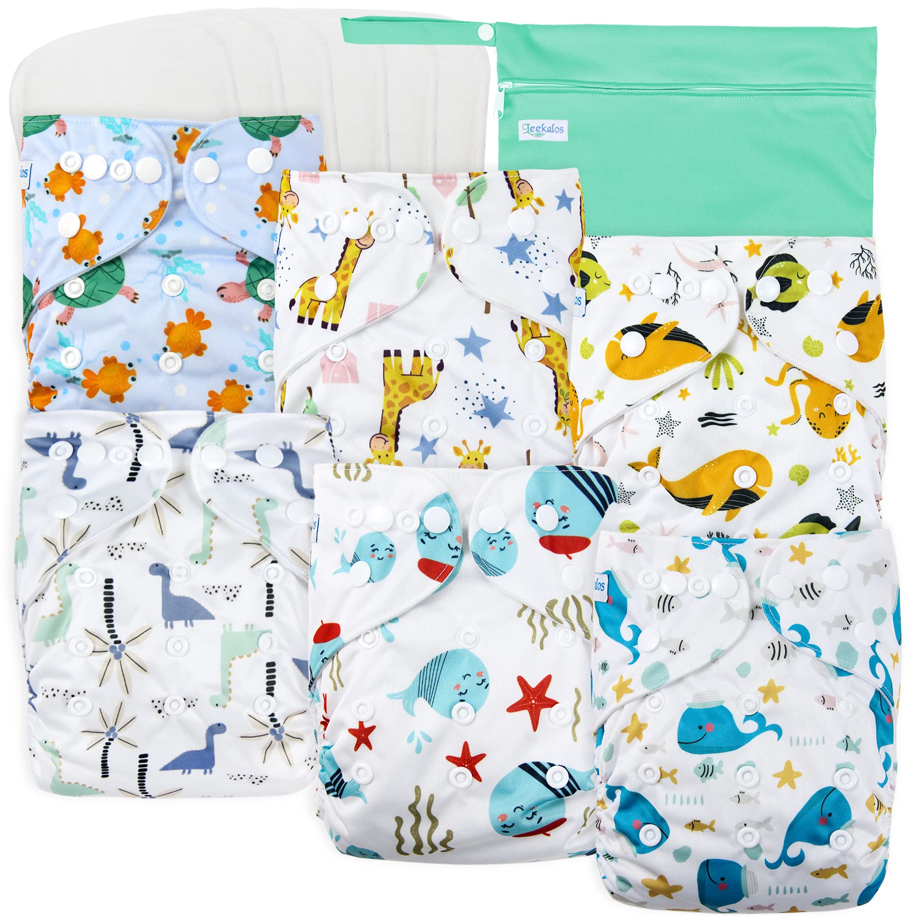 Leekalos Cloth Diapers Reusable For Boys And Girls, Togo
