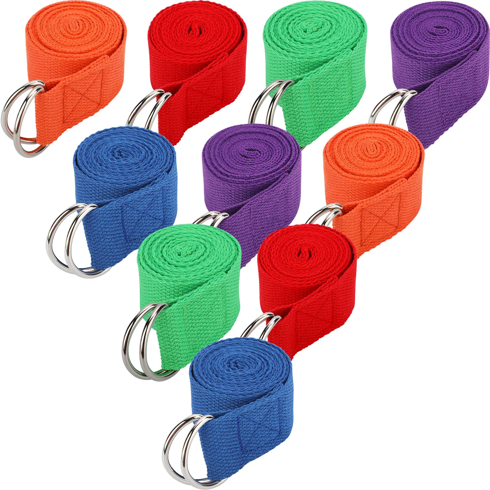 8' Cinch Buckle Cotton Yoga Strap