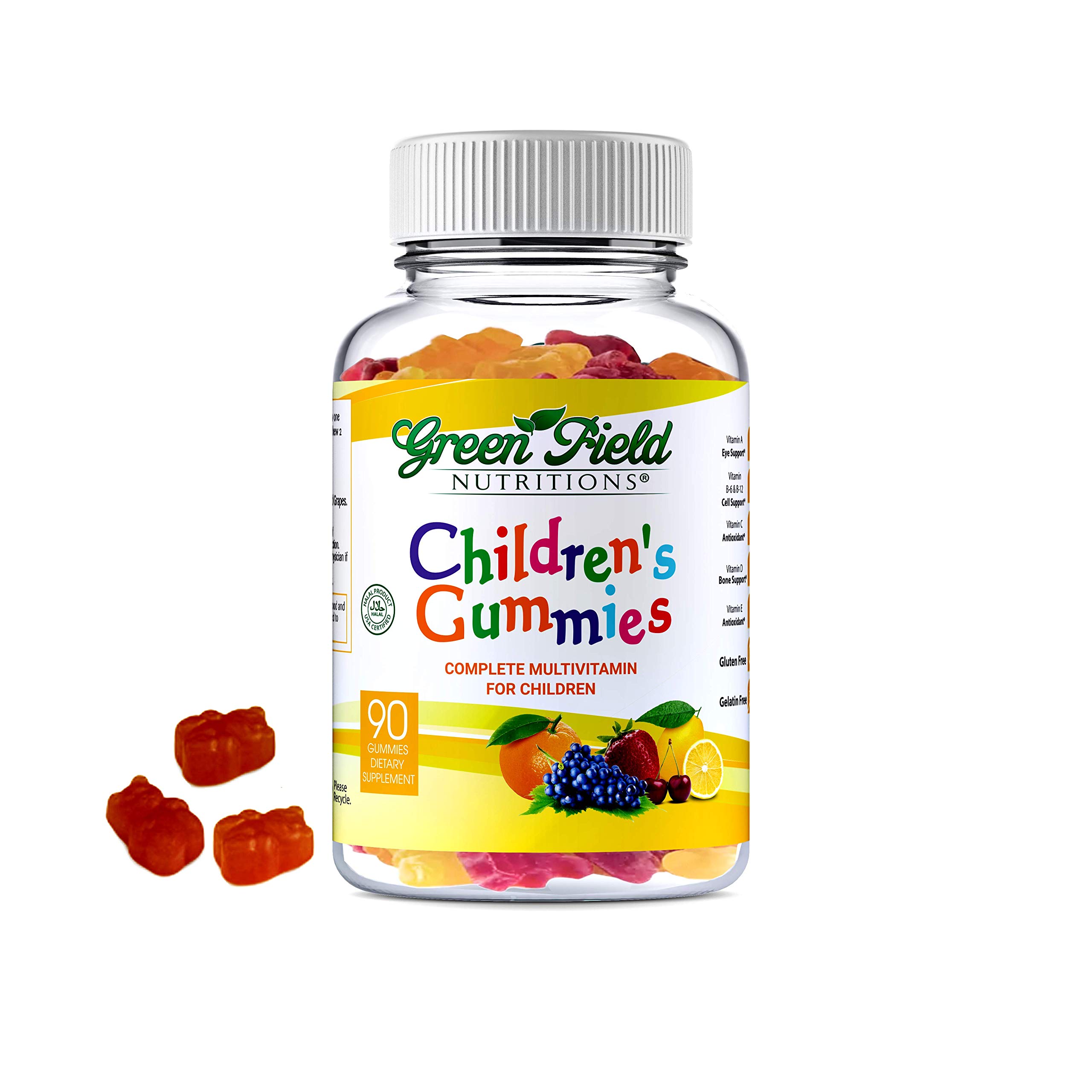 Greenfield Nutritions Kids Gelatin Free Multivitamin Halal Gummies