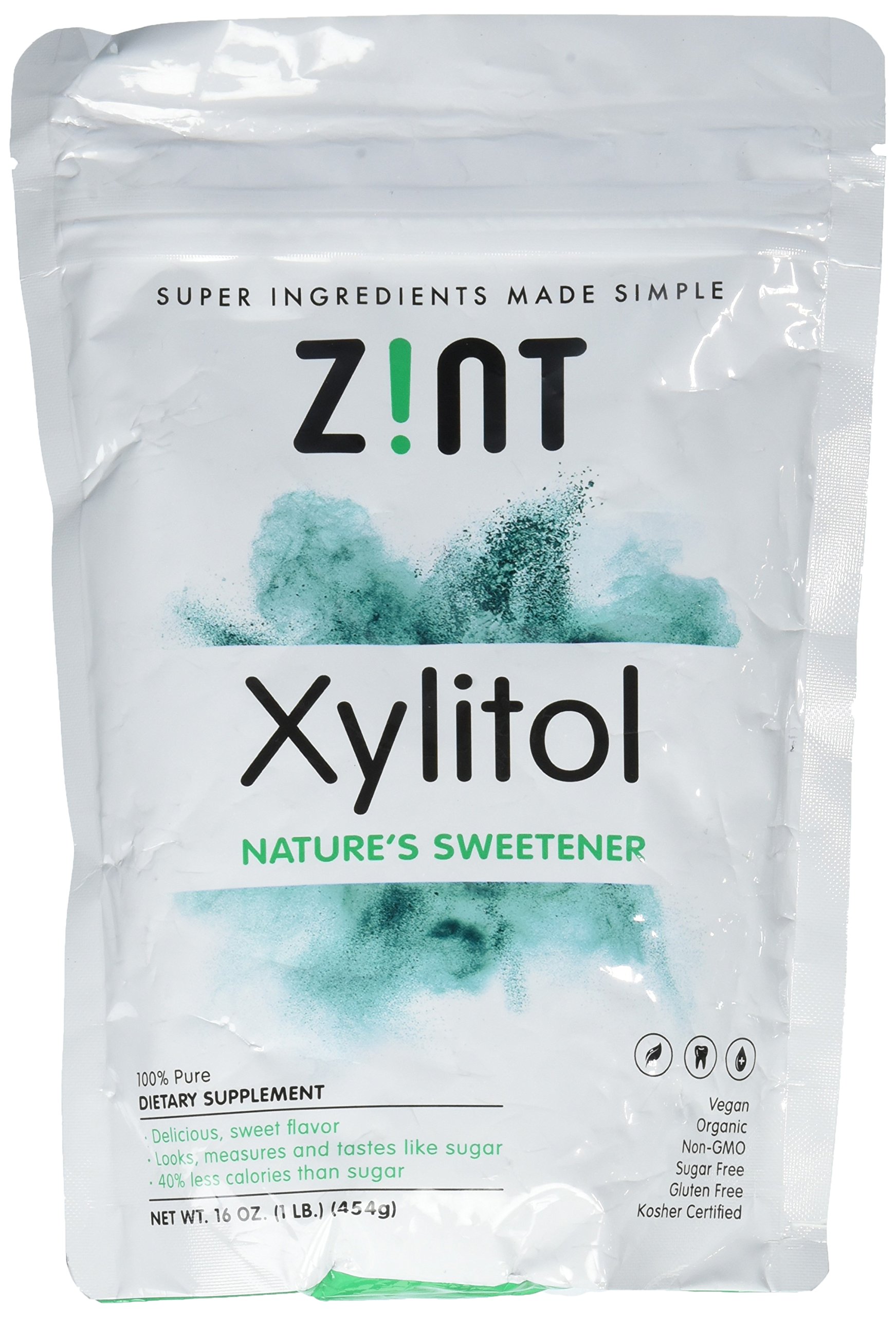 Zint Organic Low-Calorie Xylitol Natural Sweetener, 1.0 Lb