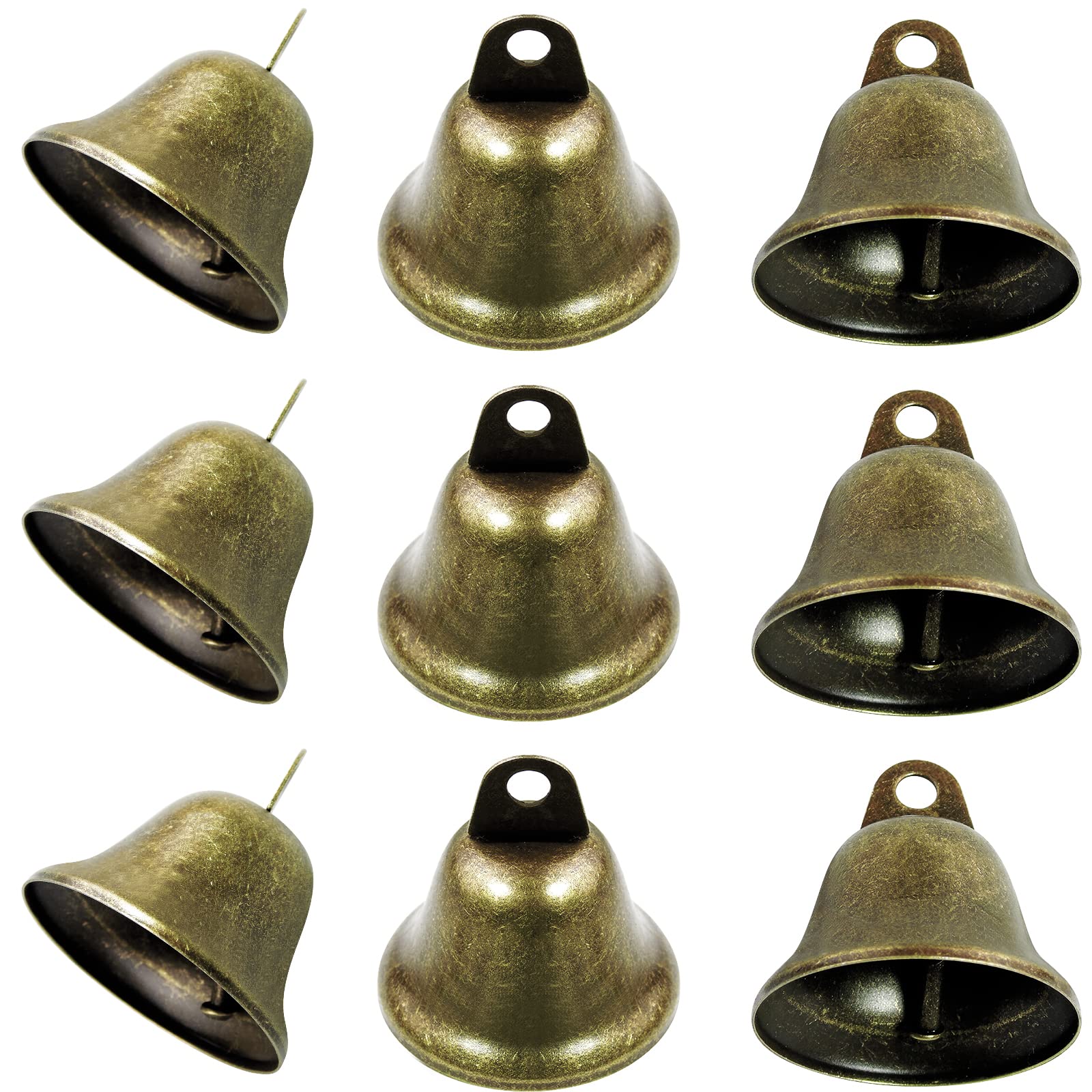 40 Pieces Vintage Bell Bronze Bell Windchime Bells Witch Bells Jingle Bells  Brass Bells Christmas Bells for Crafts 1.5 Inch Bell for Dog Training  Housebreaking Wedding Wind Chimes Christmas Decoration