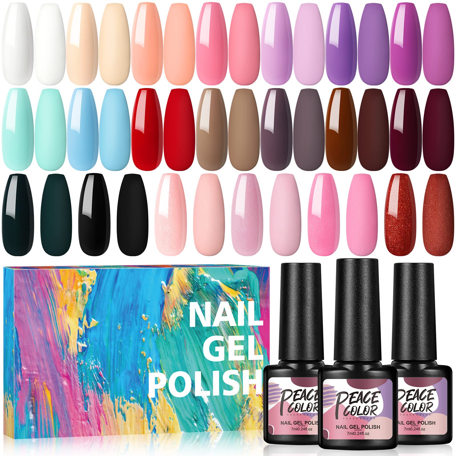 PureSense Nail Crush | Nail Enamel | Nail Polish | Nail Paint pack of 6