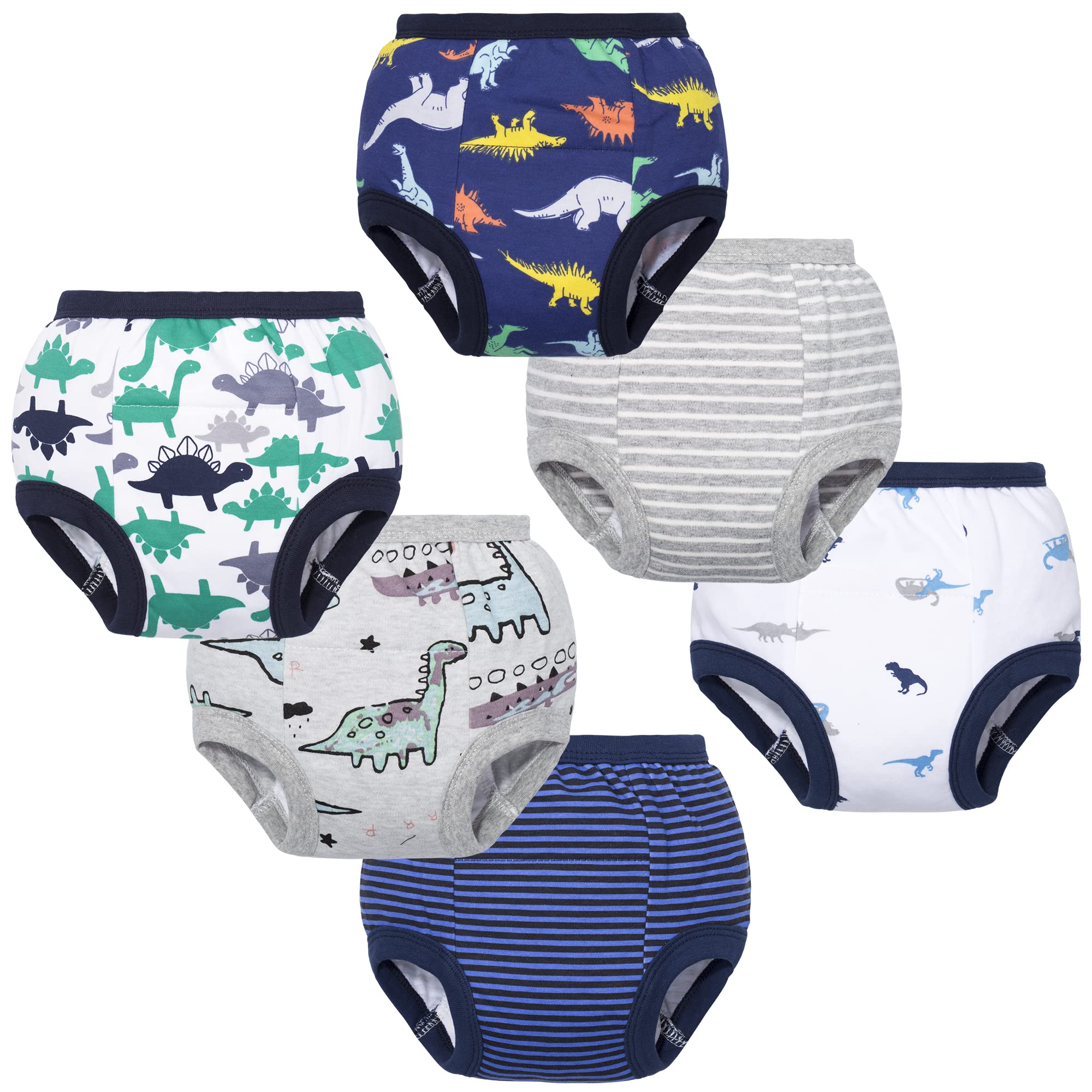 BIG ELEPHANT Toddler Potty Training Pants- 100% Cotton Unisex Baby Pee  Underpants 10-Pack, 3T : : Baby