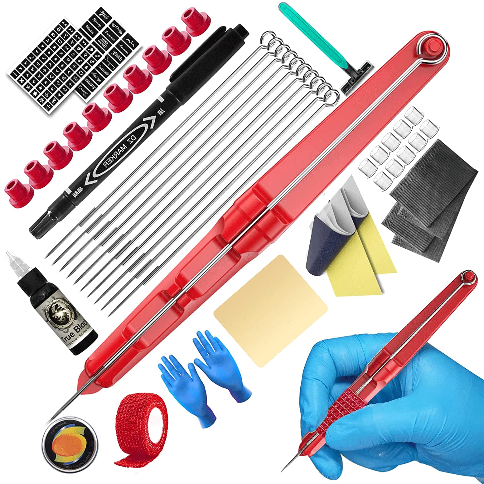 How to Assemble and Use Wormhole Tattoo Supplies Kit