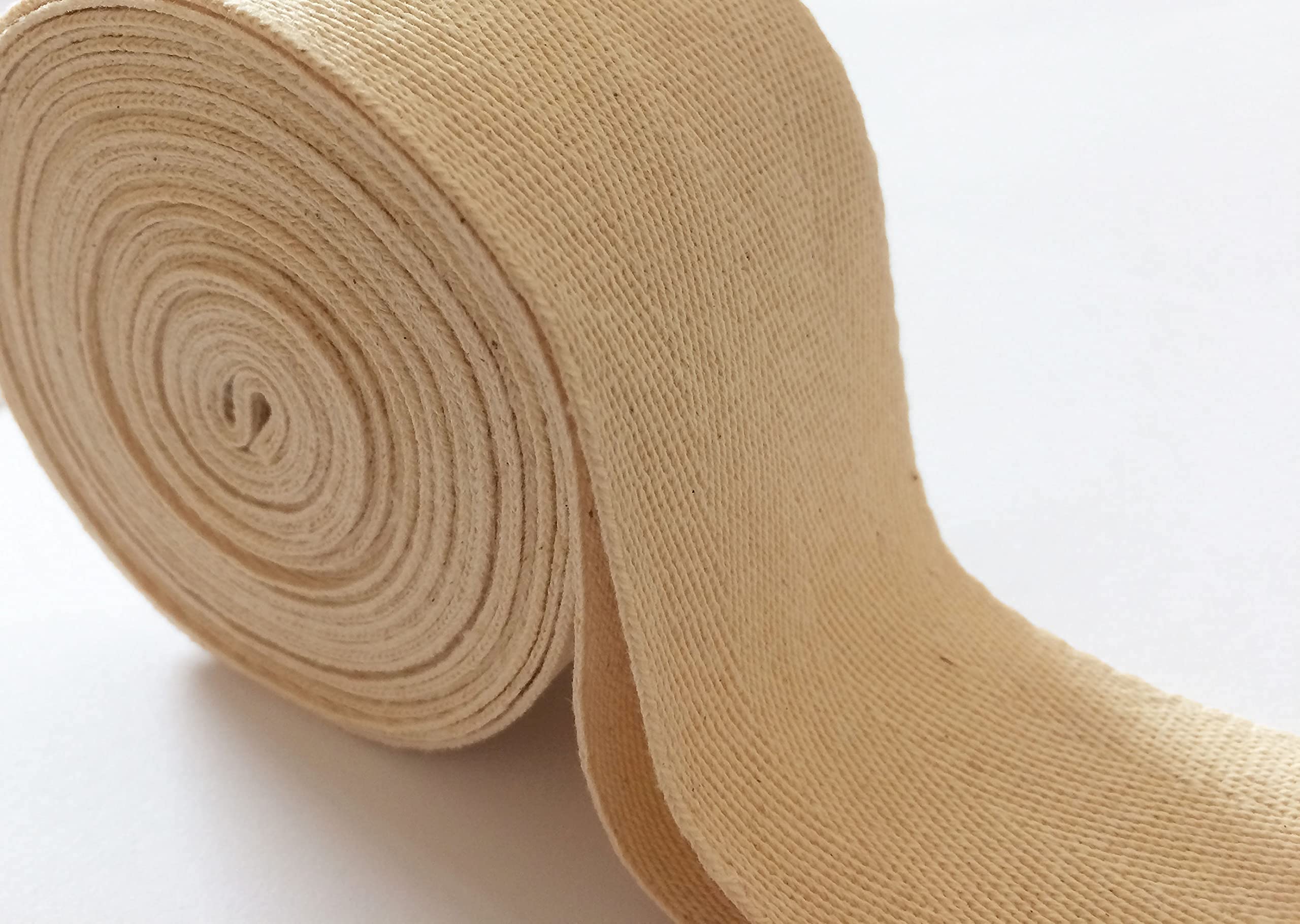 Twill Tape - Cotton Ribbon Webbing - Natural Cloth Strap Herringbone R –  MudraCrafts