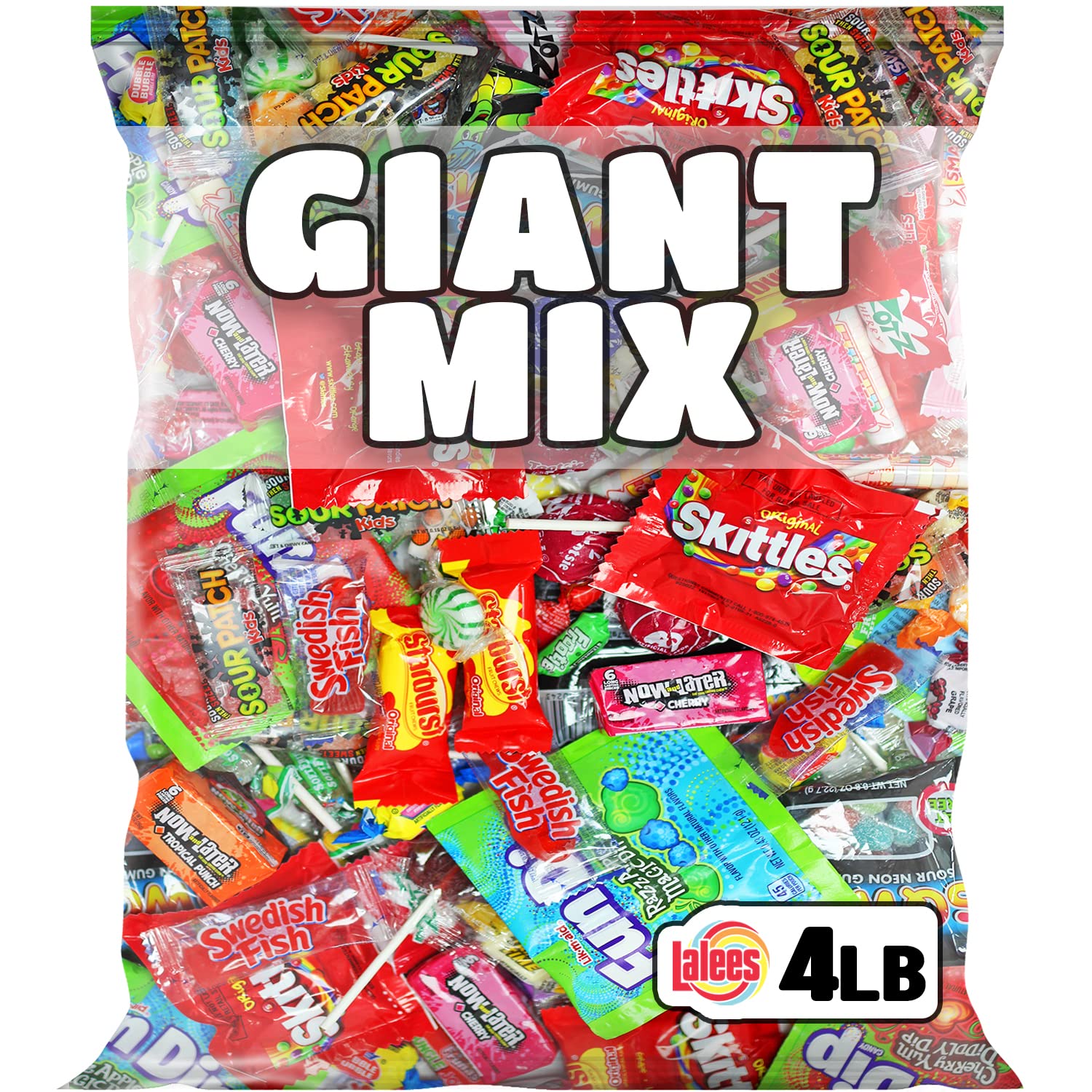 Candy Mix Assorted - Candies Bulk - 4 Pounds - Pinata Stuffers - Fun Size -  Individually Wrapped - Party Candies for Kids