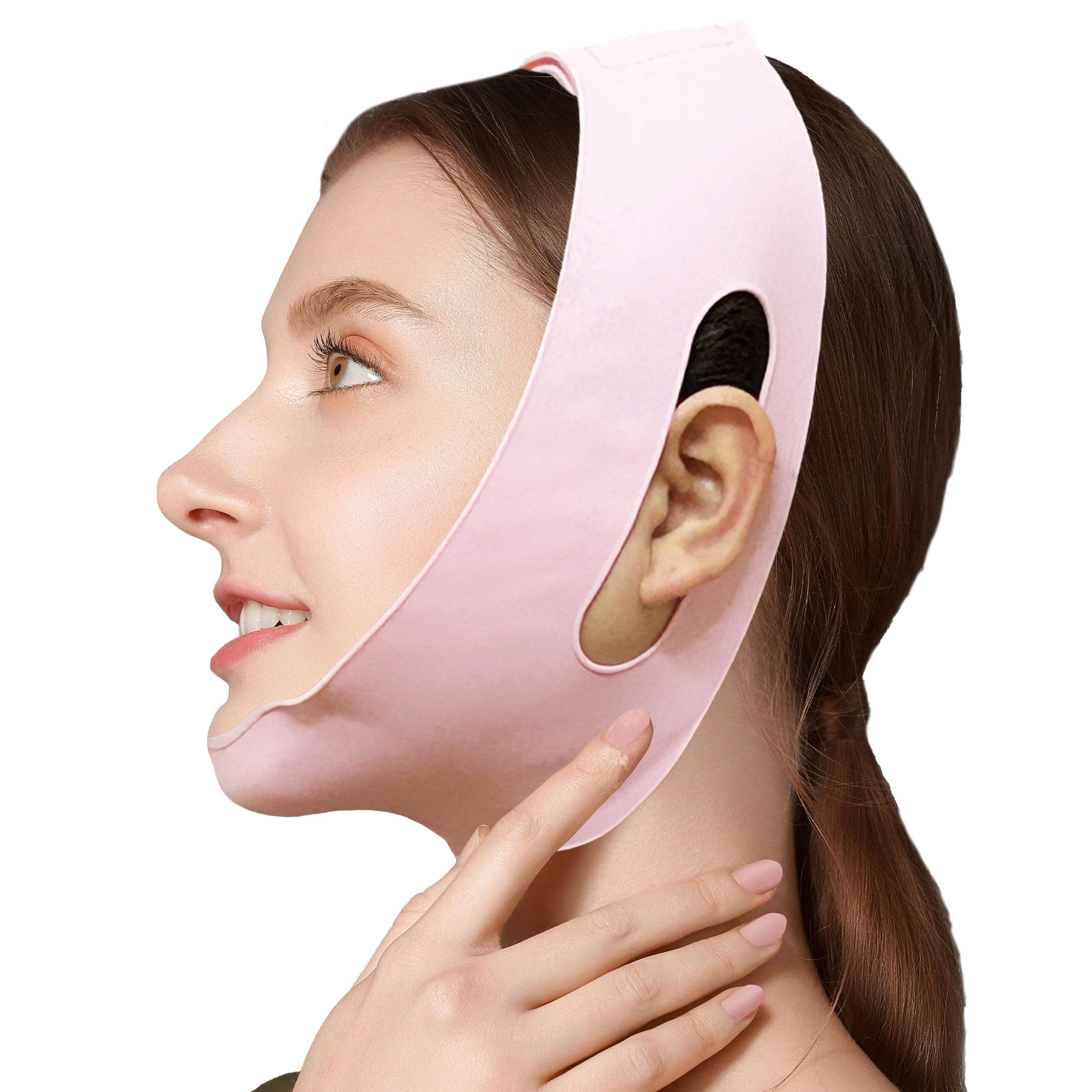 Post Surgical Chin Strap Bandage for Women - Reusable Neck and