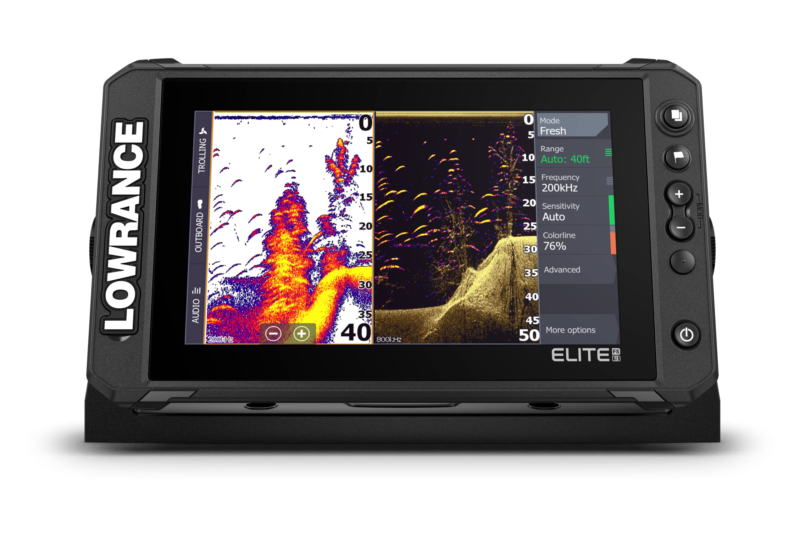 Lowrance Elite FS 9 Fish Finder with Active Imaging 3-in-1 Transducer,  Preloaded C-MAP