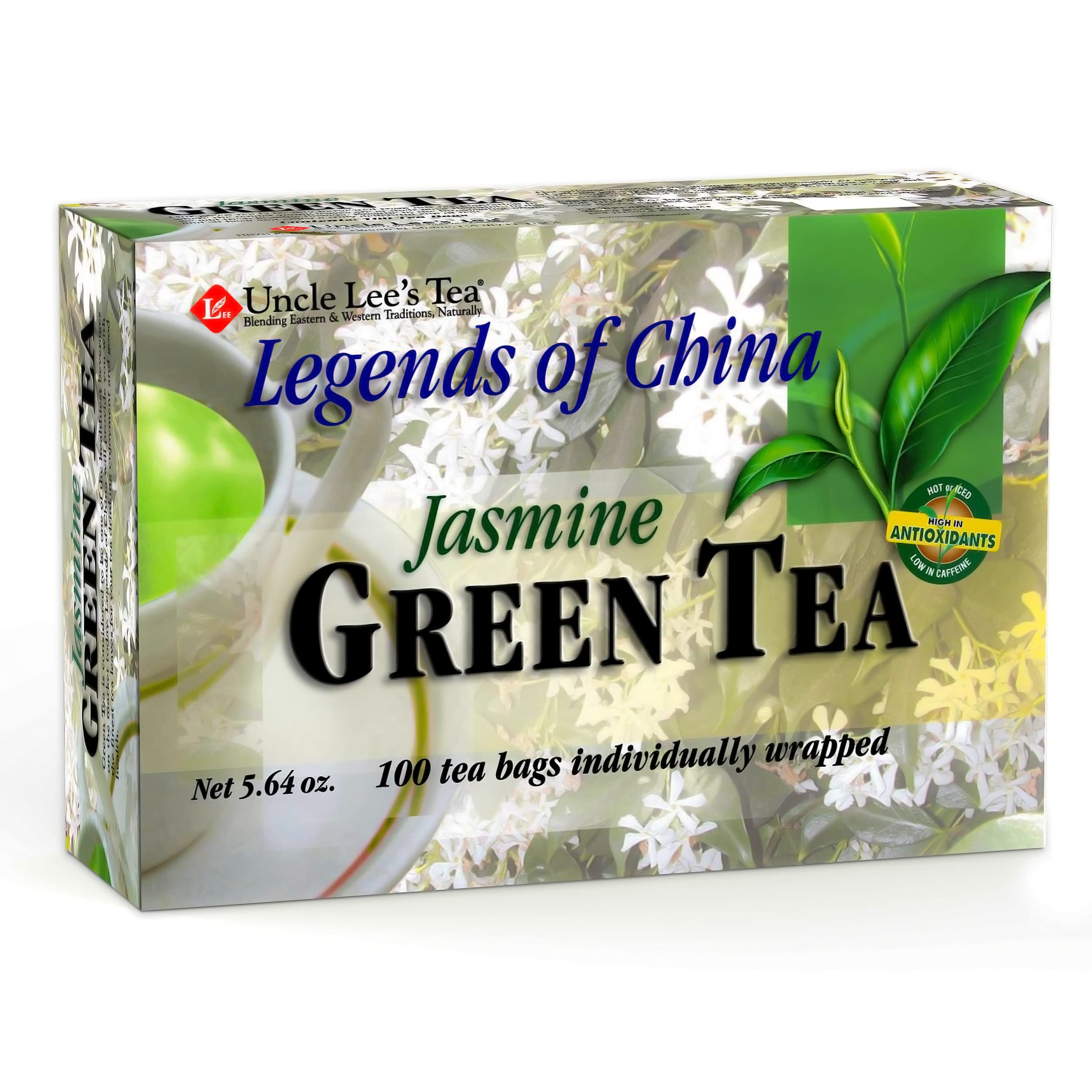 Uncle Lee's Tea Legends of China Green Tea Jasmine 100 Tea Bags  oz  (160 g)