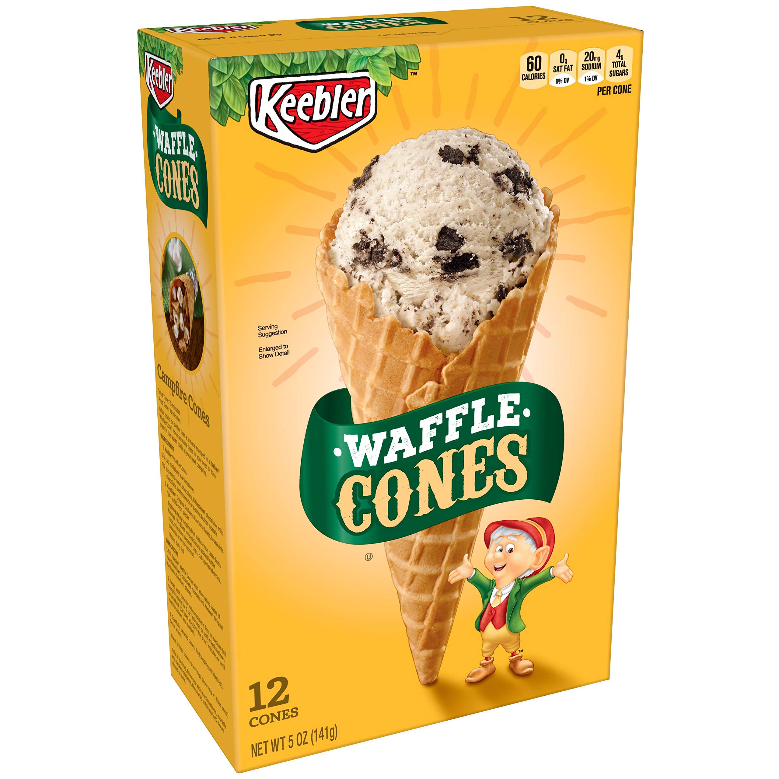 Keebler Sugar Cones Original Icecream Cone 4 oz box 