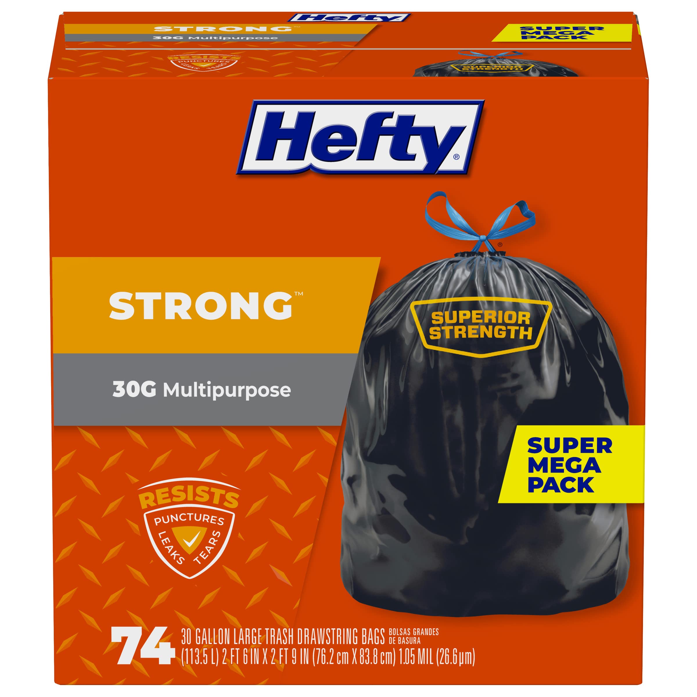 Hefty Ultra Strong 30 Gal. Large Black Trash Bag (25-Count) - Gillman Home  Center