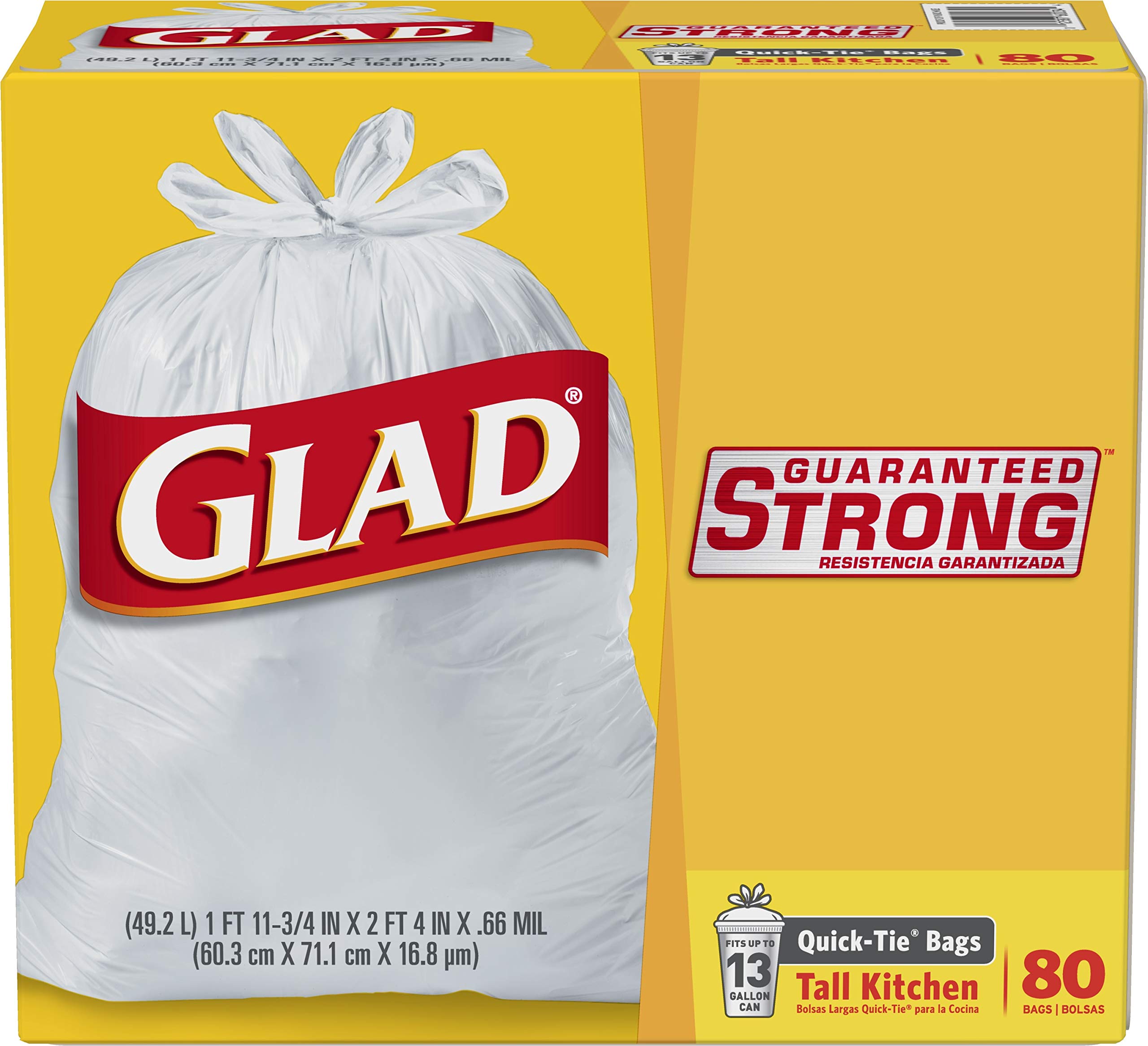 Glad Small Twist-Tie Trash Bags, 30 count