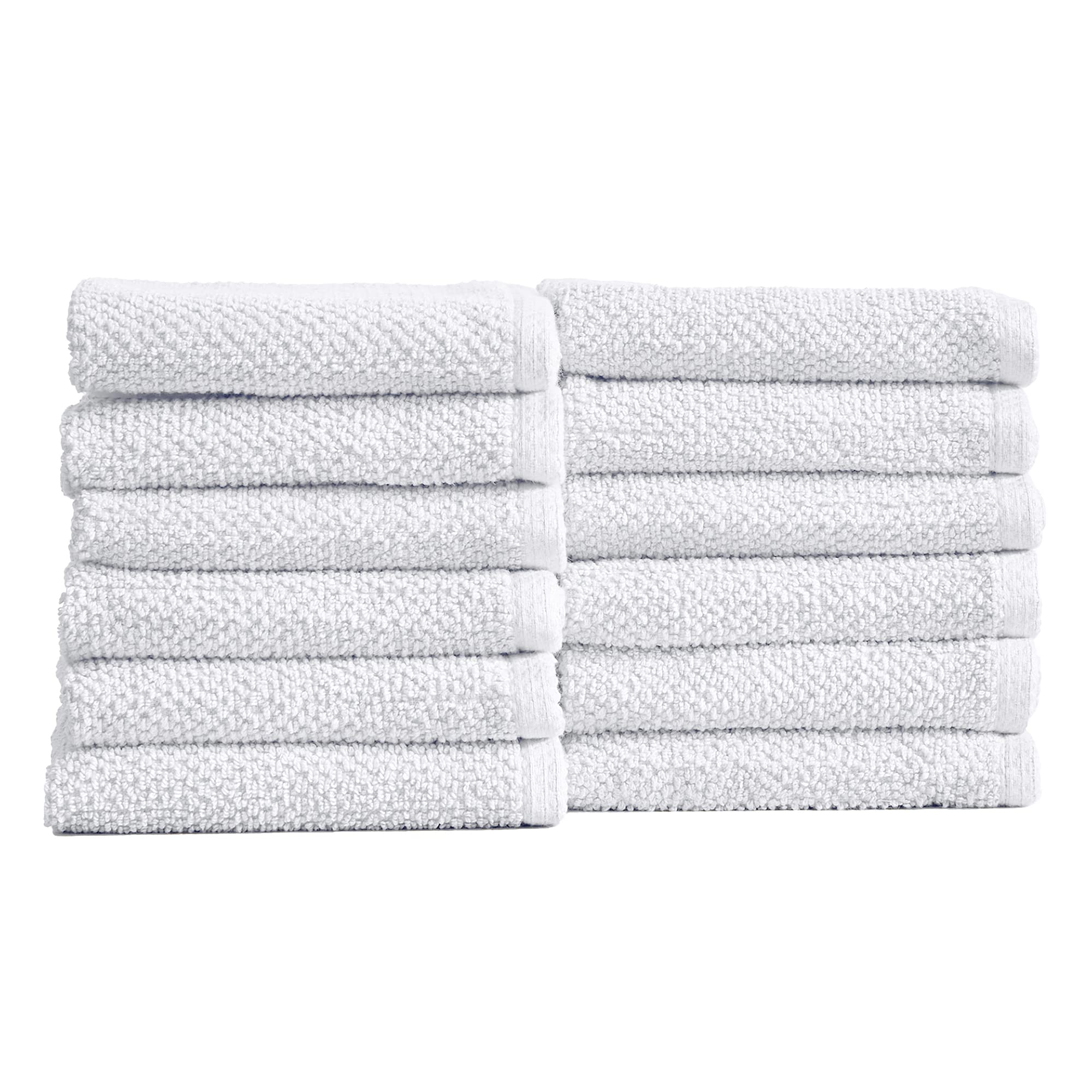 4 Pack Cotton Textured Bath Towels - Acacia Collection