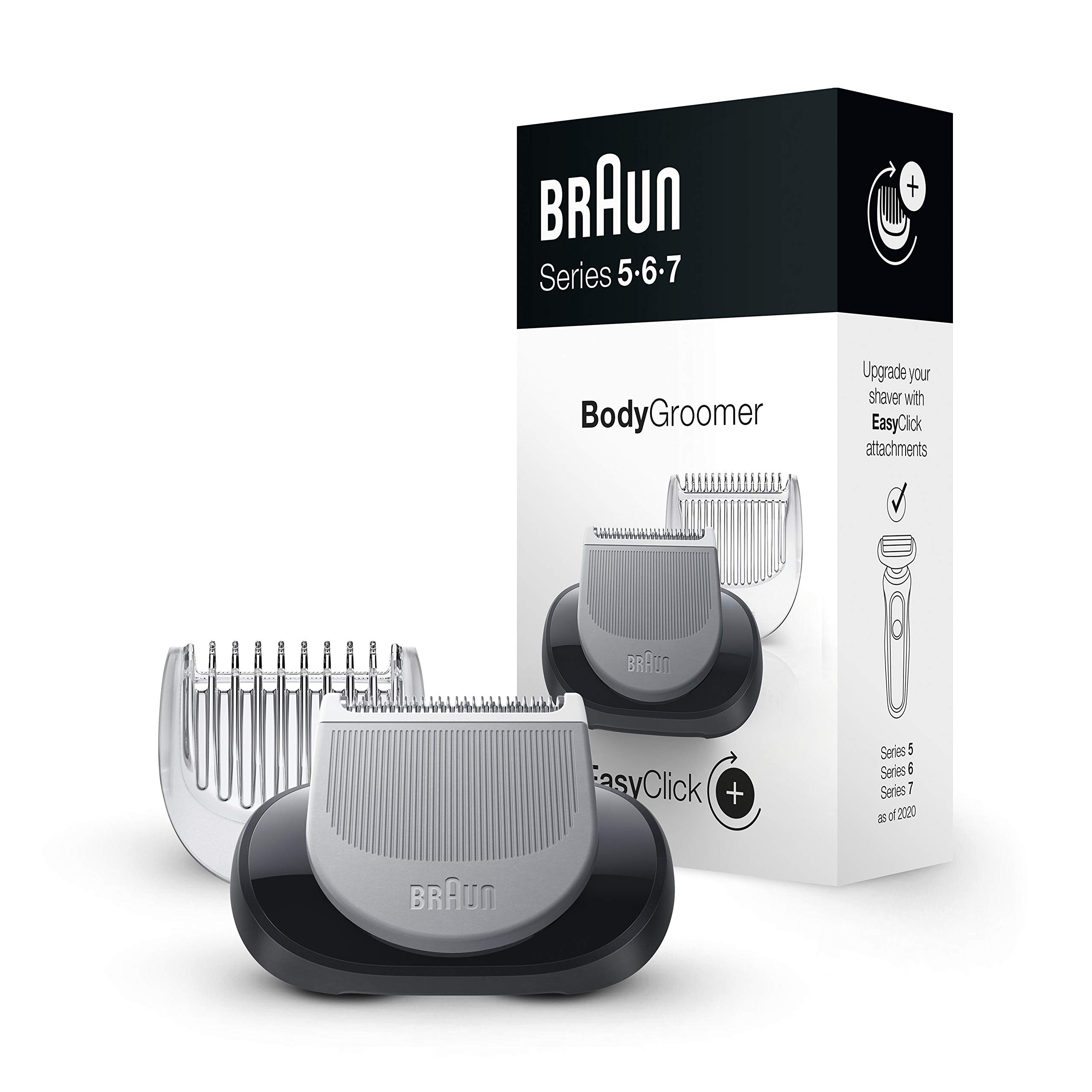 Braun EasyClick Body Groomer Attachment for Series 5, 6 and 7 Electric  Razor, Compatible with Electric