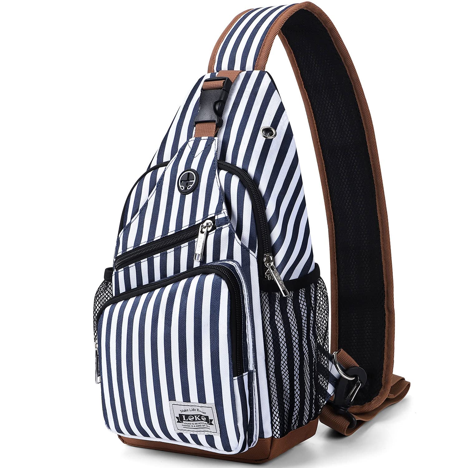 Amazon.com : MOSISO Sling Backpack, Multipurpose Crossbody Shoulder Bag  Travel Hiking Daypack, Airy Blue, Medium : Sports & Outdoors