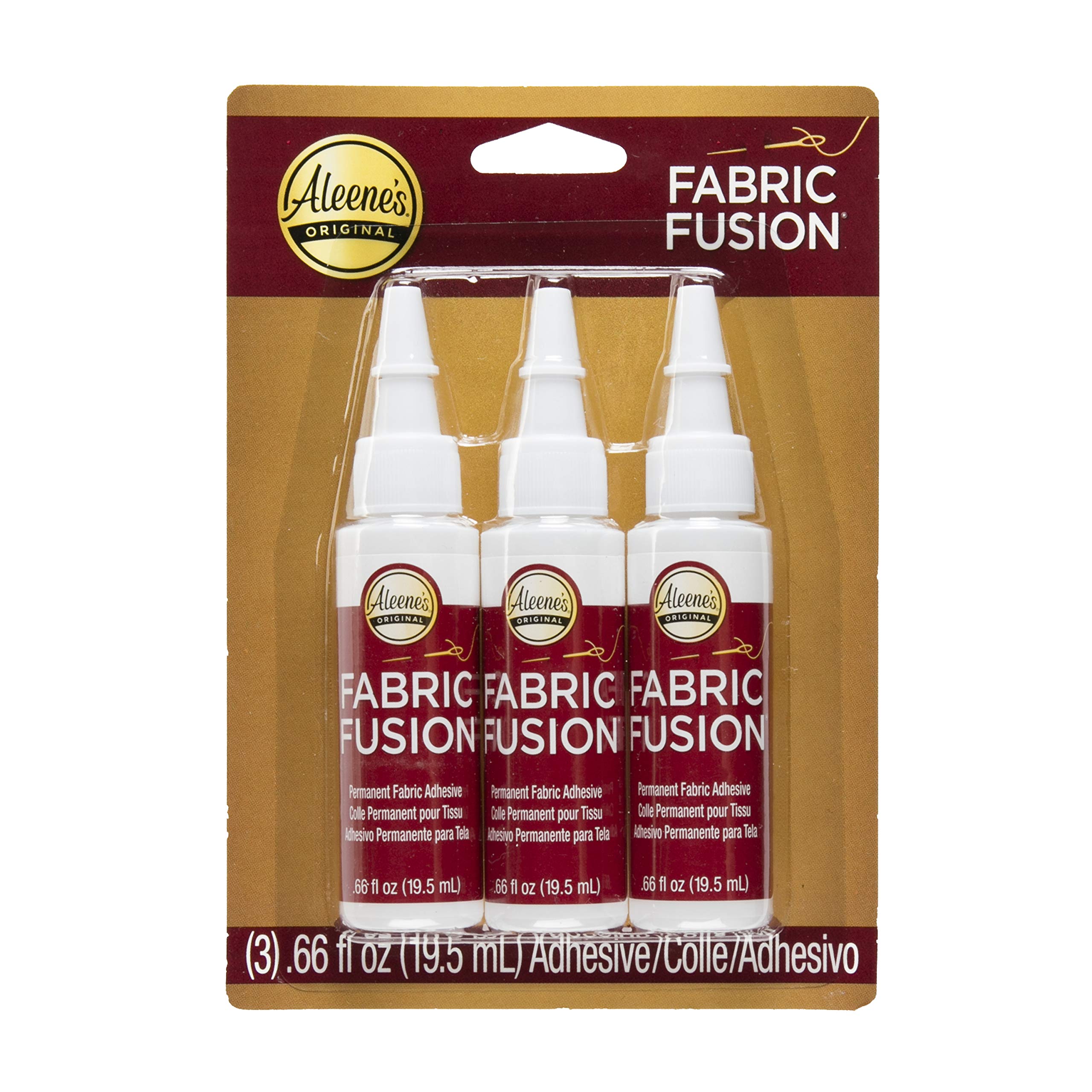 Aleene's Fabric Fusion Glue, 3-Pack .66 Oz 3 Pack