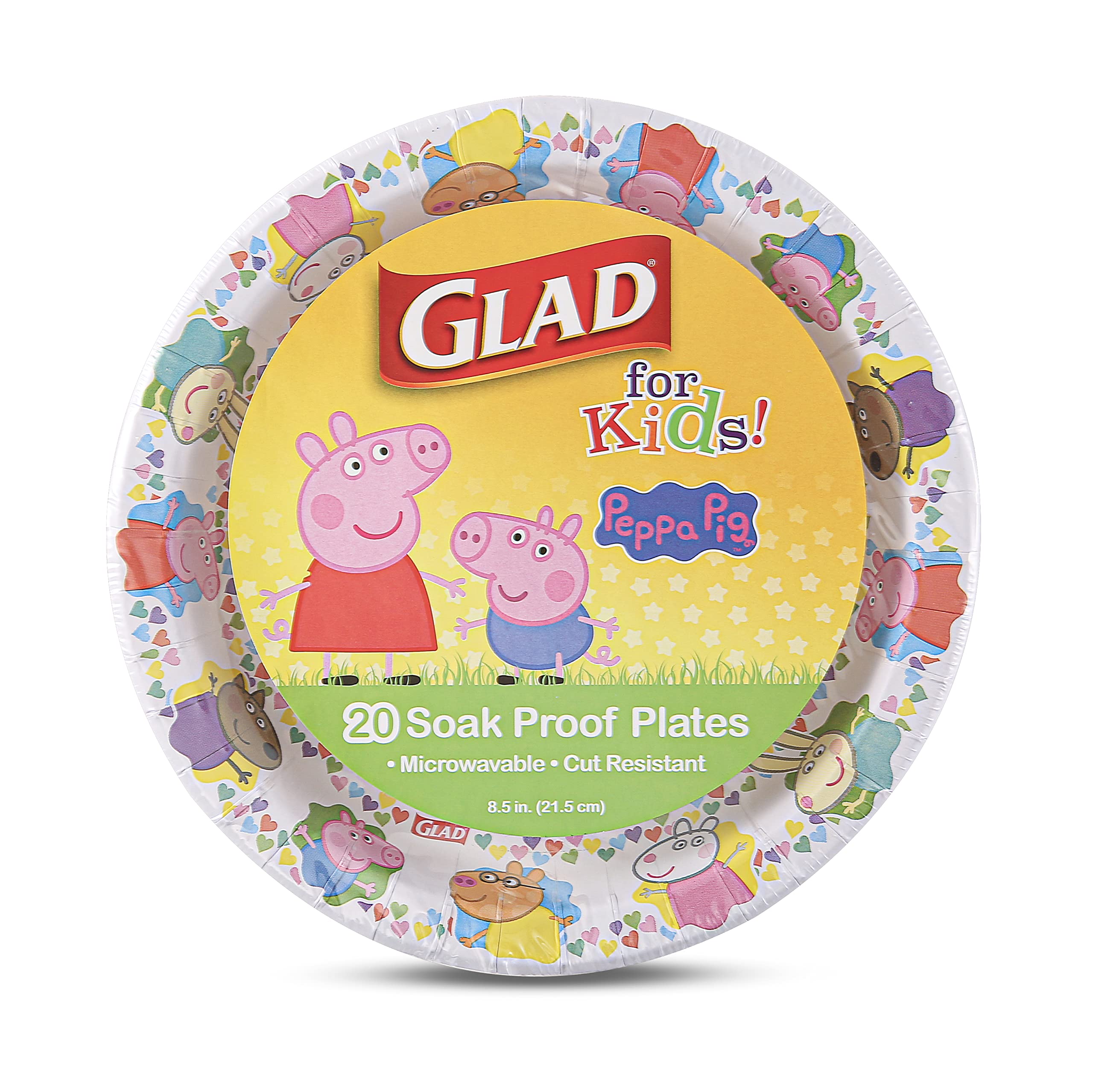 Glad for Kids 9 oz Peppa Pig Friends Paper Cups, 20 Ct