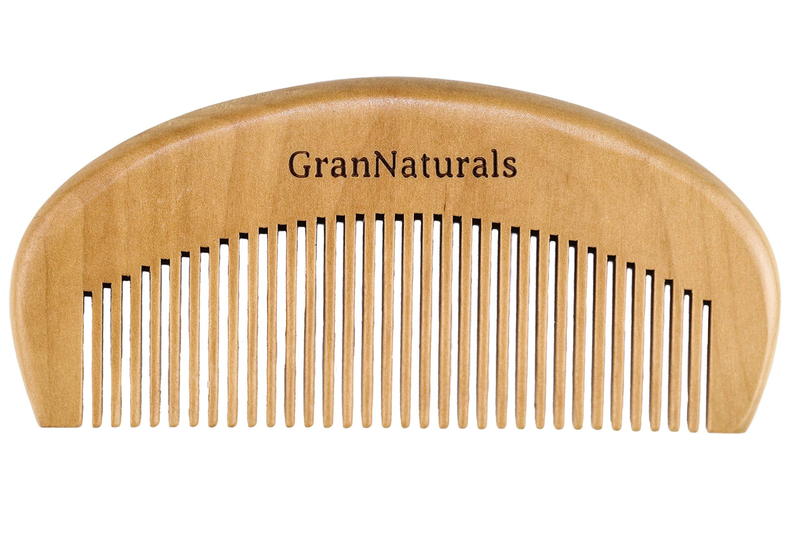 GranNaturals Detangling Wooden Bristle Hair Brush - Small, Travel Size