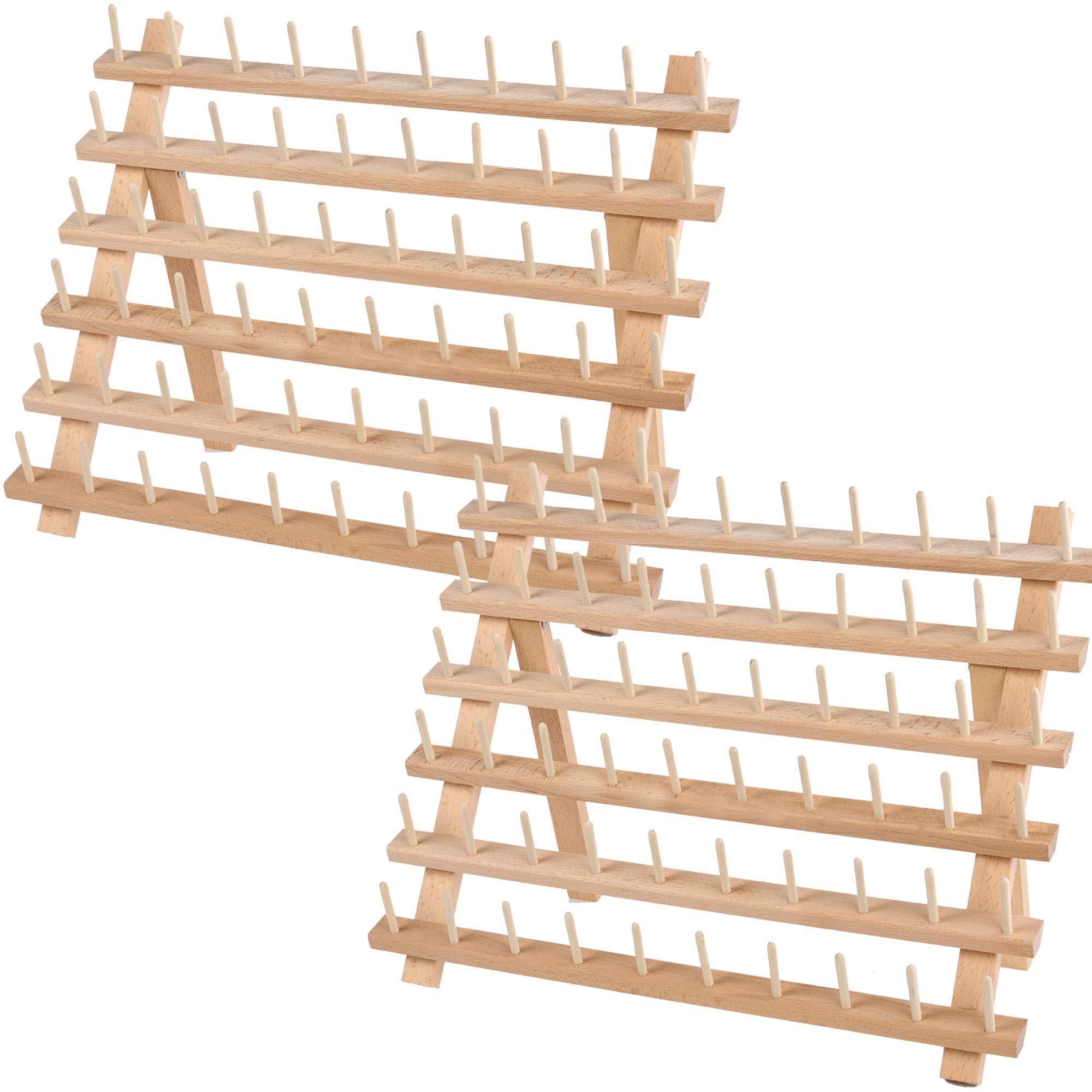 Mini-Mega-Rak II 60 Spool Wooden Thread Rack with Legs