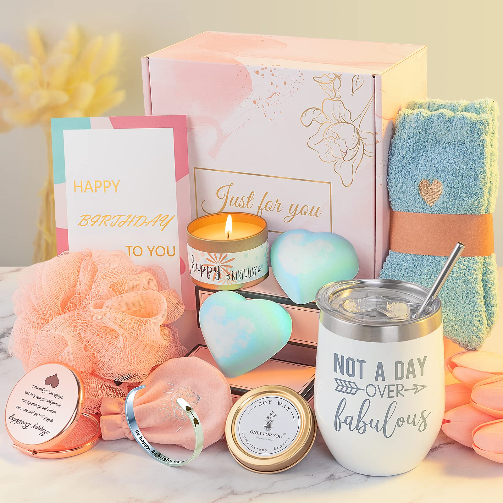 Birthday Gifts for Women, Unique Happy Birthday Relaxing Spa Bath