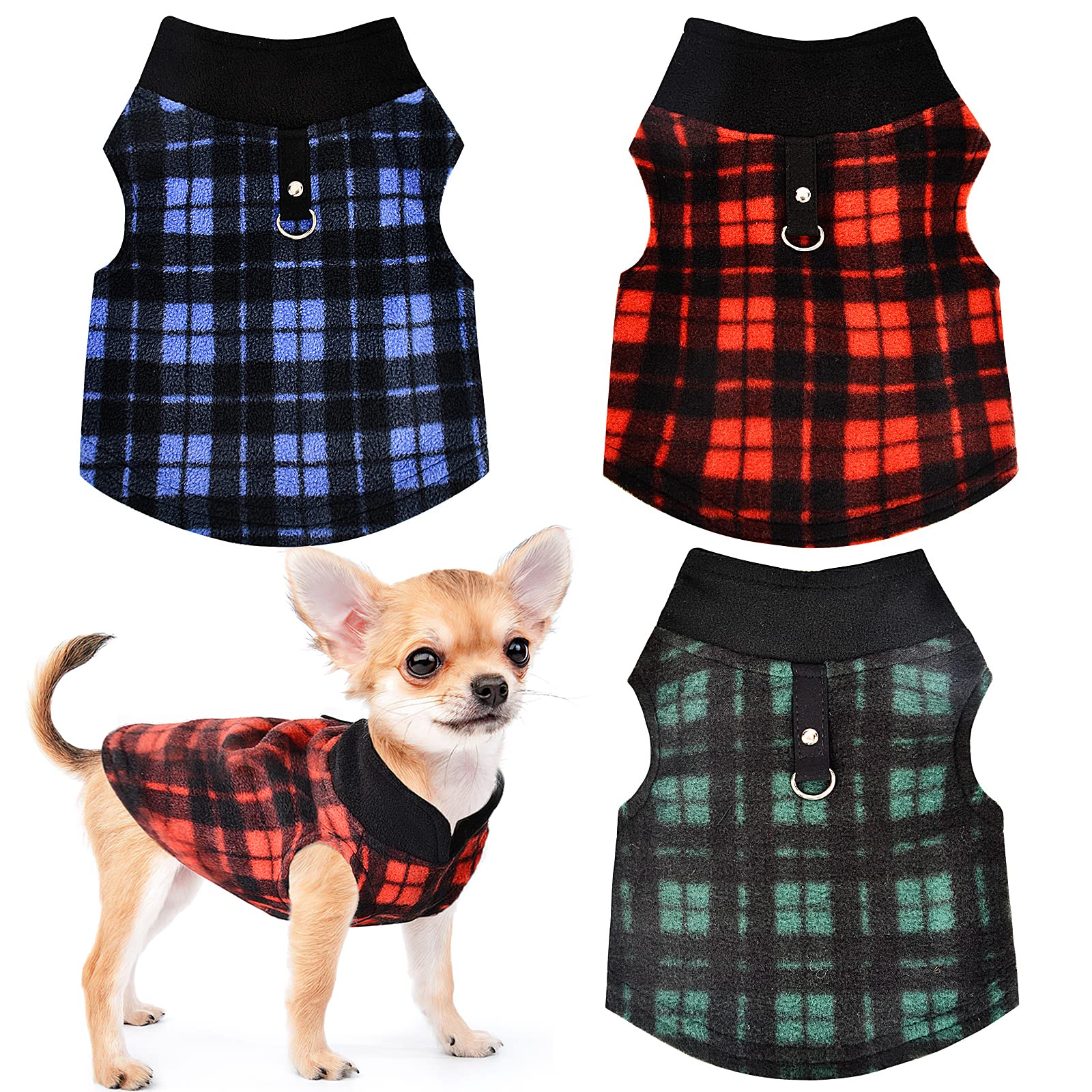 3 Pieces Dog Clothes for Small Dogs Girl Puppy Clothes Small Dog Clothes  Female XXS Dog Clothes Chihuahua Clothes Dog Clothes for Medium Dogs Yorkie