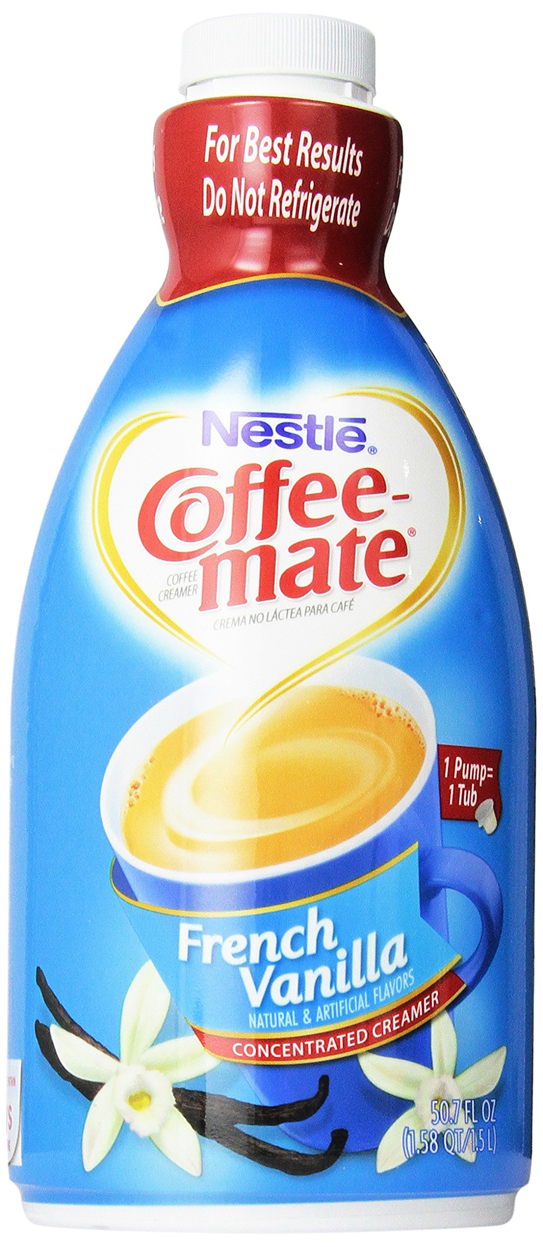 Nestle Coffee-Mate® Liquid Coffee Creamer, French Vanilla, 0.38 oz Mini  Cups, 180/Carton, NES35070