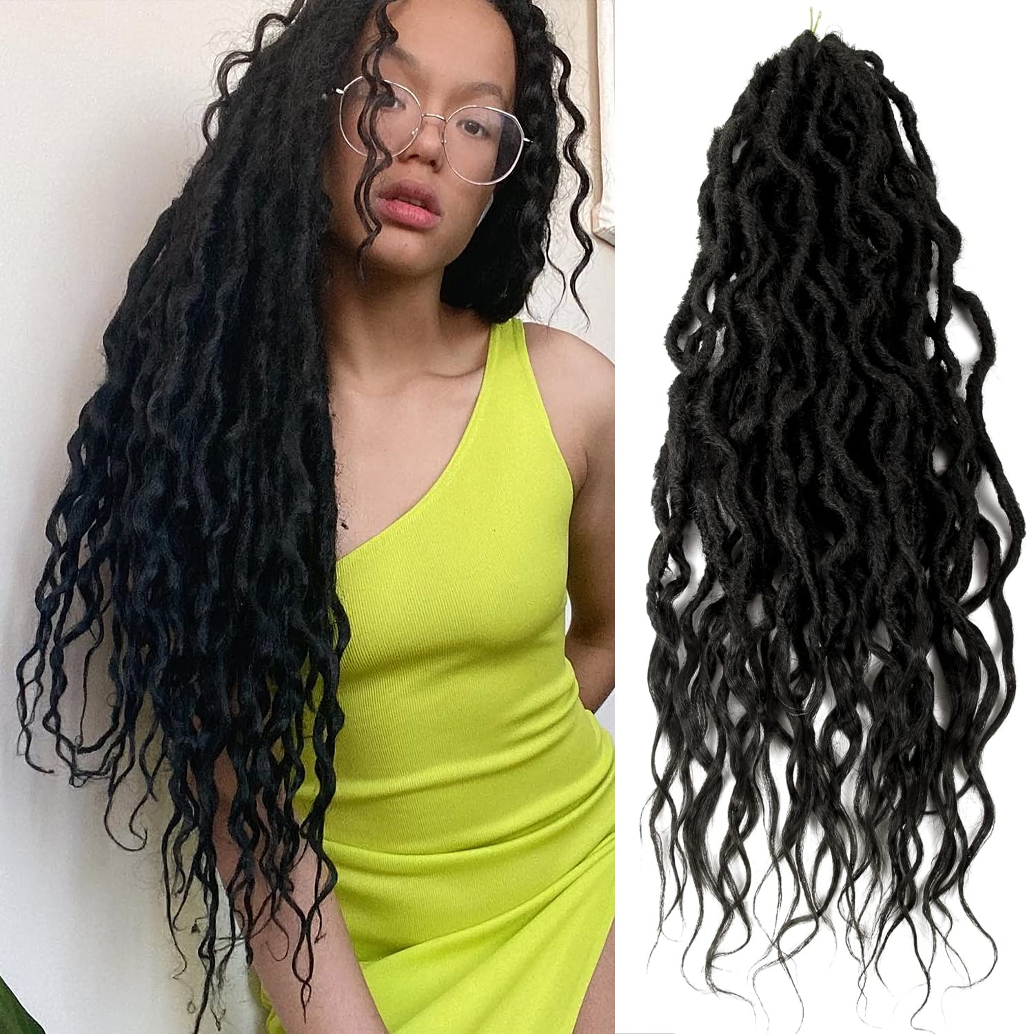 Xtrend 18inch Boho Faux Locs Crochet Hair Pre-Looped Bohemian Goddess –  Xtrend Hair