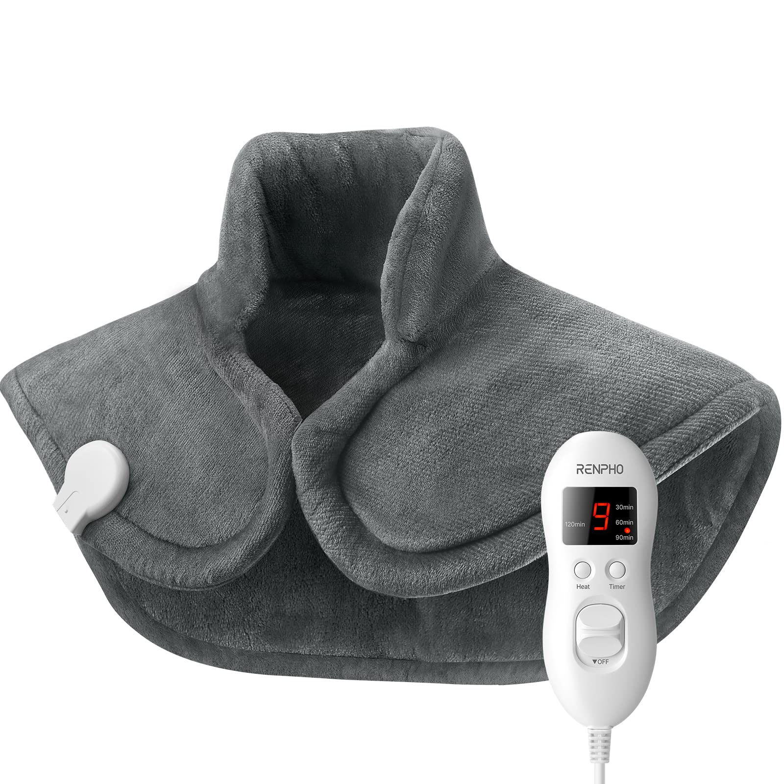 RENPHO Neck Massager with Heat, Cordless Neck Massager for Pain