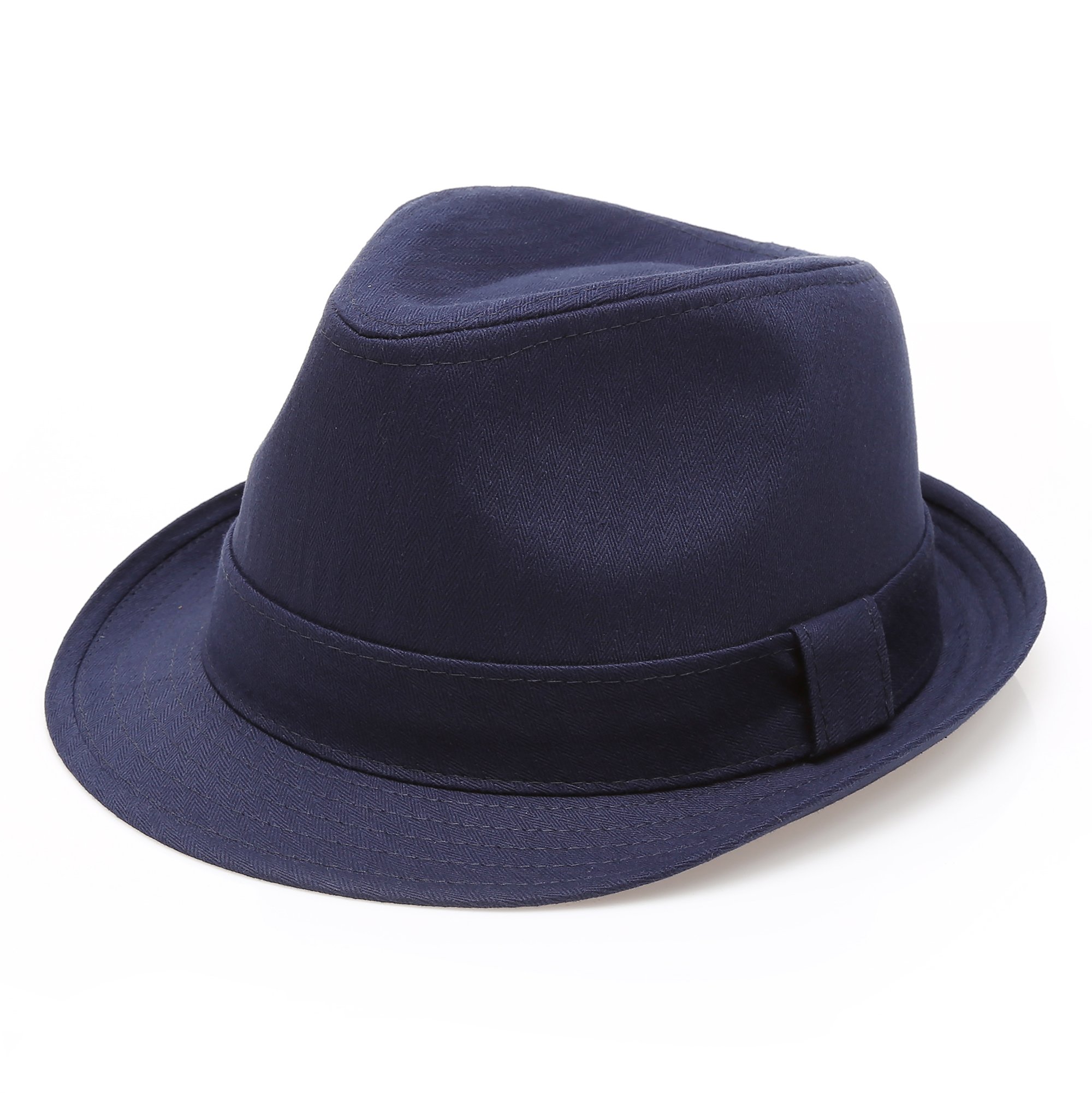 thumbnail image 2 of Knqrhpse Fedora Hat Unisex Wide Brim Jazz Hat Autumn Winter Classic Elegant Panama Hat Gentleman Hat Wine 2 of 13