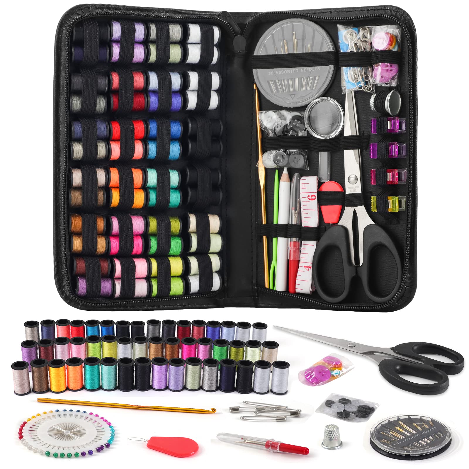 YLSHG Sewing Kit for Adults, 172 PCS Premium Traveler,DIY,Kids,Base  Emergency Sewing Kit,Beginner,Family Repair, Portable Mini Sewing Kit,Sewing  Accessories Practical for Beginners Traveler Emergency