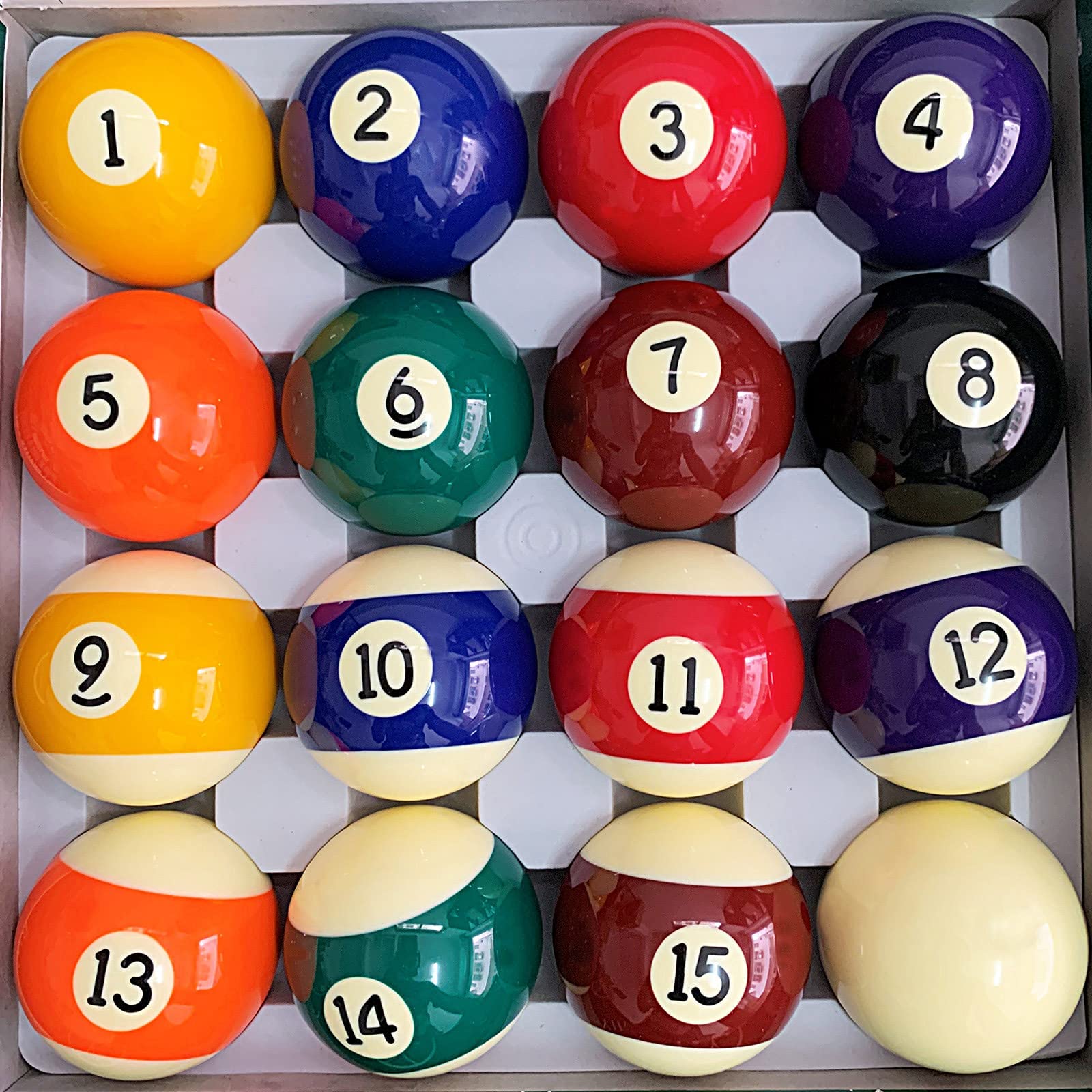 BILIYARD Pool Balls Set 2-1/4 Billiard Table Balls Regulation