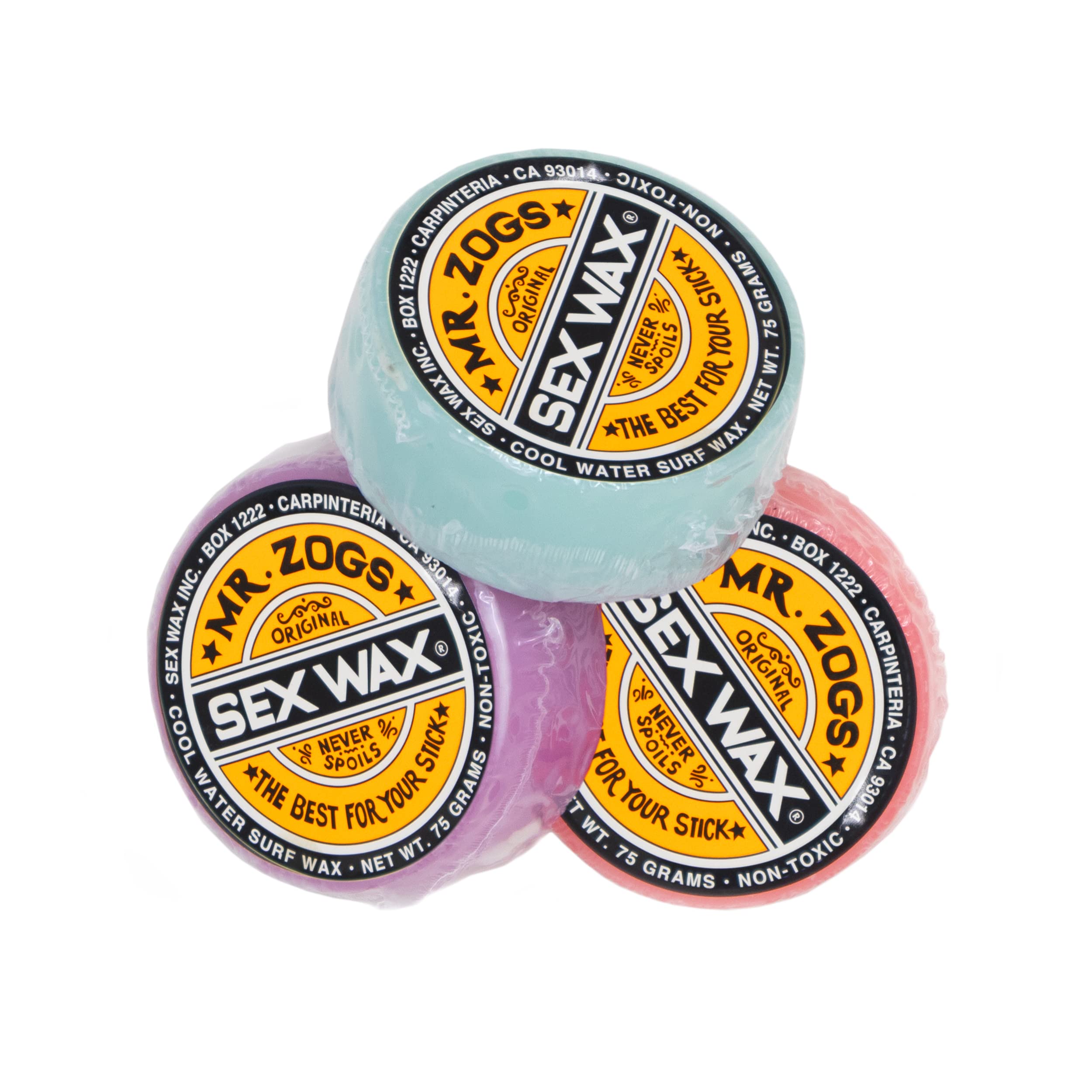  Sex Wax Mr. Zoggs AIR FRESHENER 3 Logo 6-Pack