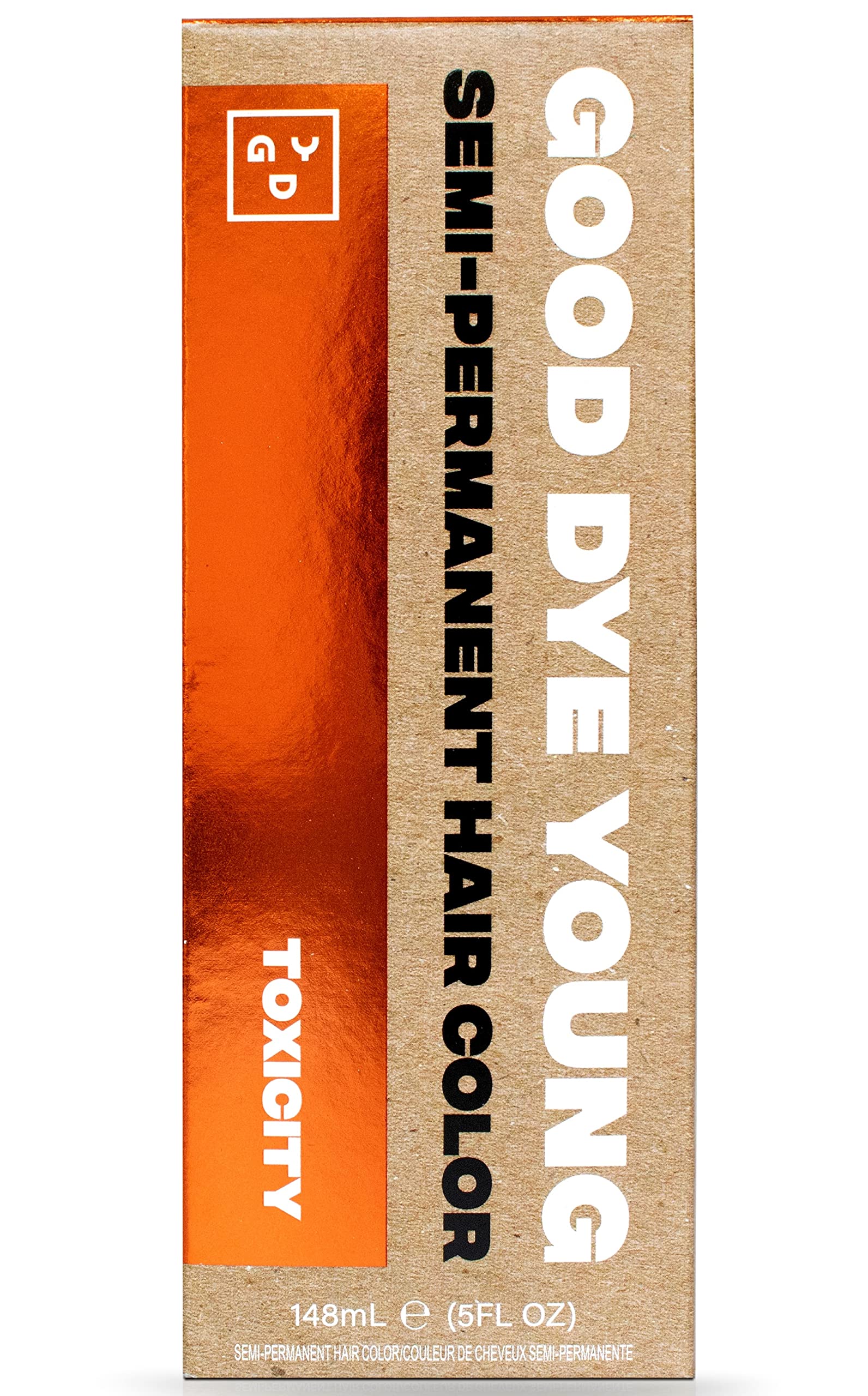 Good Dye Young Semi Permanent Hair Dye (Toxicity - Copper) UV Protective  Temporary Hair Color Lasts 15-24+ Washes Conditioning Copper Hair Dye PPD  free Hair Dye - Cruelty-Free & Vegan Hair Dye