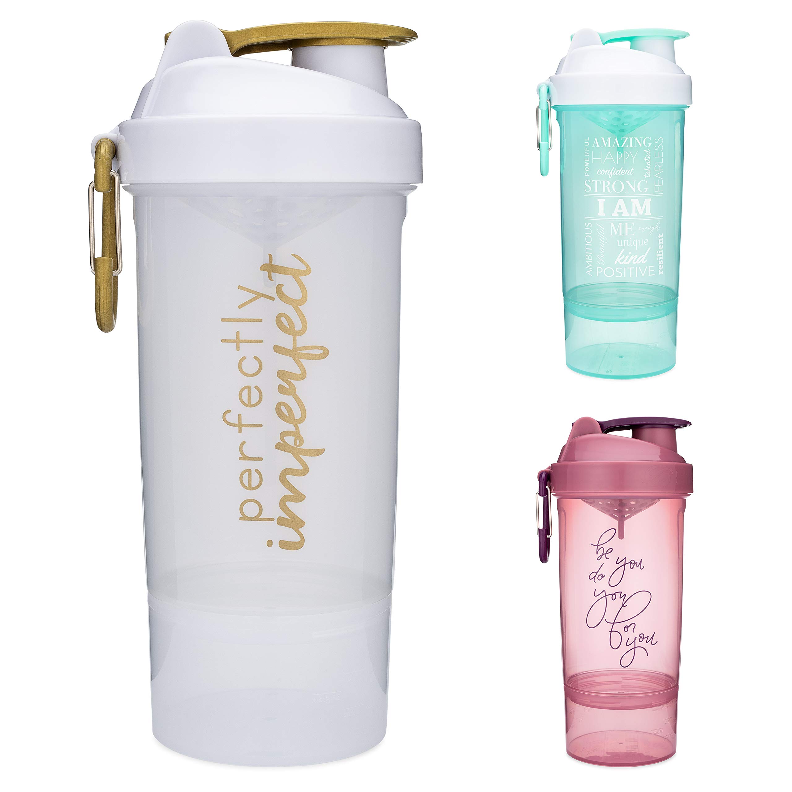 GOMOYO Shaker Bottle with Motivational Quotes | 27 Ounce Protein Shaker Cup  with Mixer Net | Attacha…See more GOMOYO Shaker Bottle with Motivational