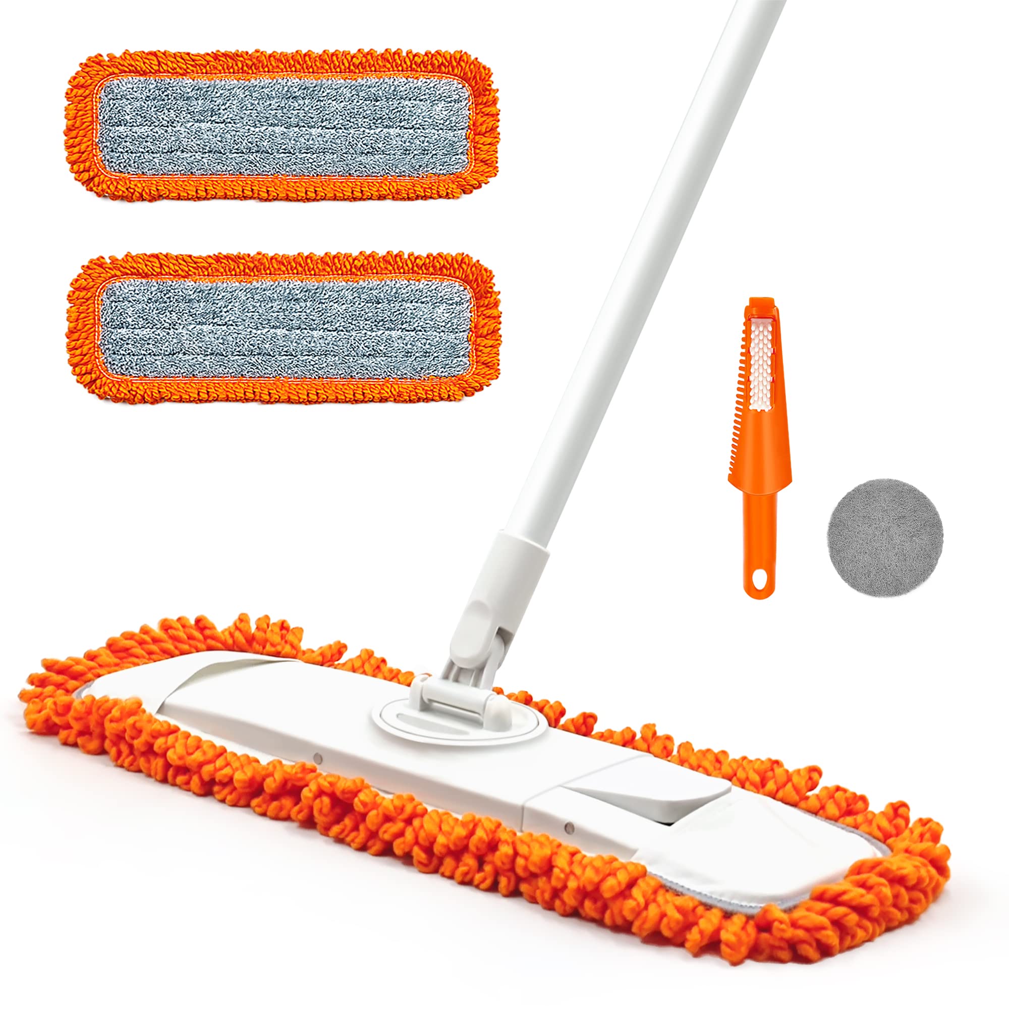 Multi-Purpose Microfiber Flat Mop with Easy Refill for Dry & Wet Floor  Cleaning Mop