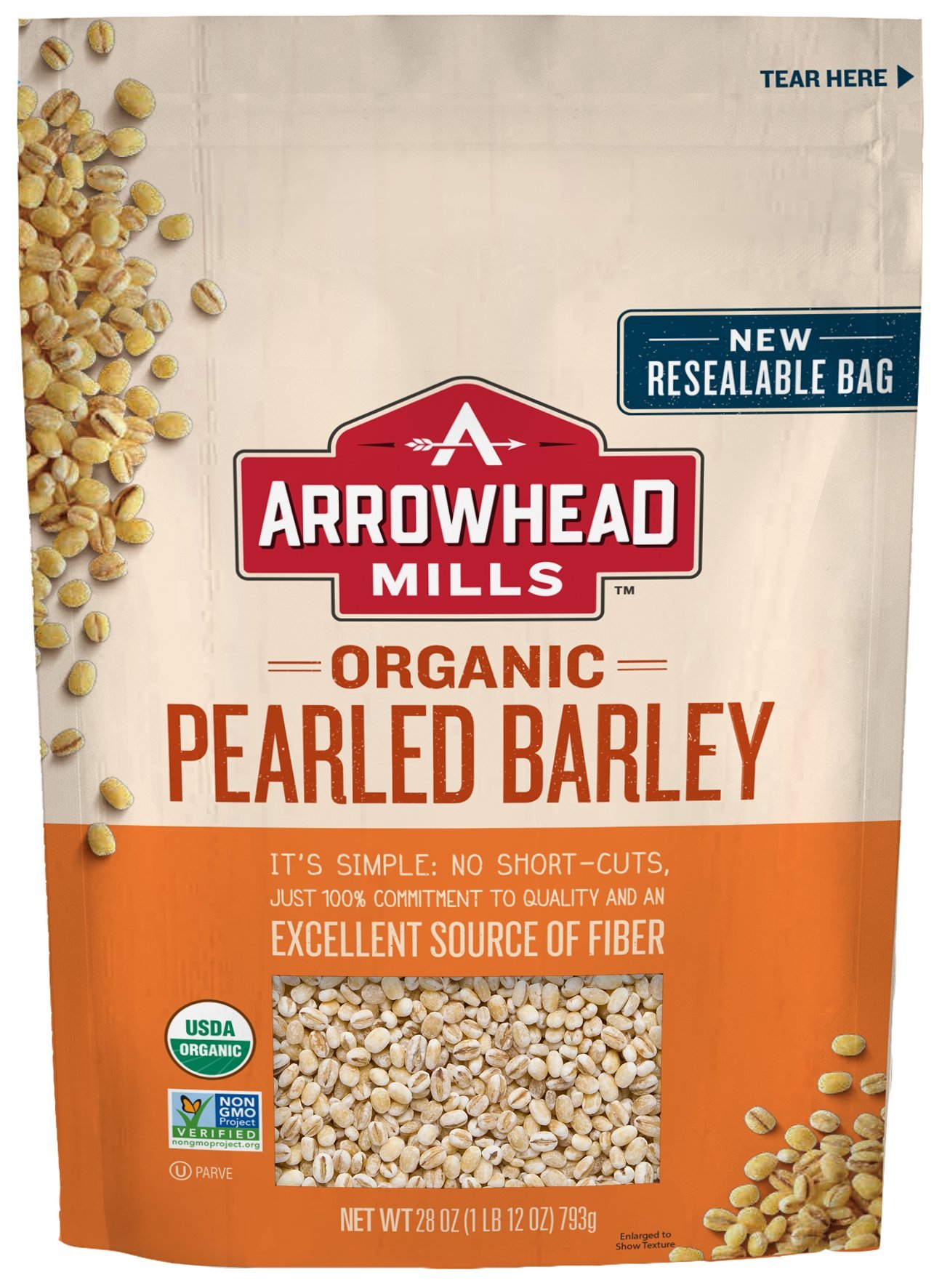 Arrowhead Mills Organic Pearled Barley, 28 oz - Pay Less Super Markets