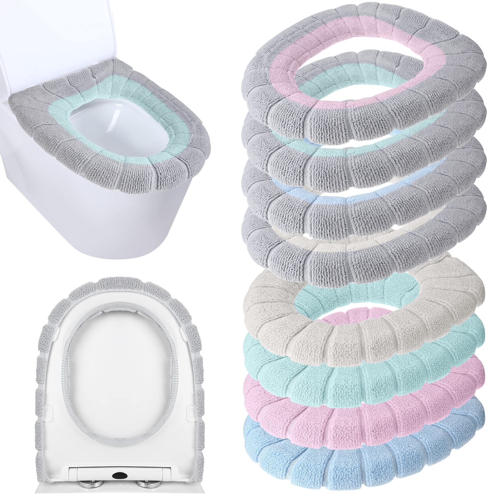 Toilet Seat Cushion Cover Pad Sponge Gel Memory Foam Waterproof Washable  Extra Large 3.94 Width Individual Package High Quality Ws3