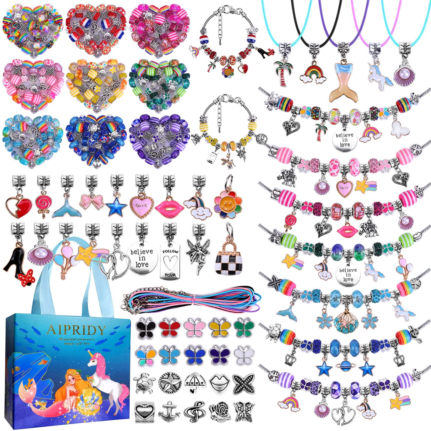 12 / 8 Kids Party Bag Fillers Pink Bracelets Gifts Girl Favour Princess  Mermaid