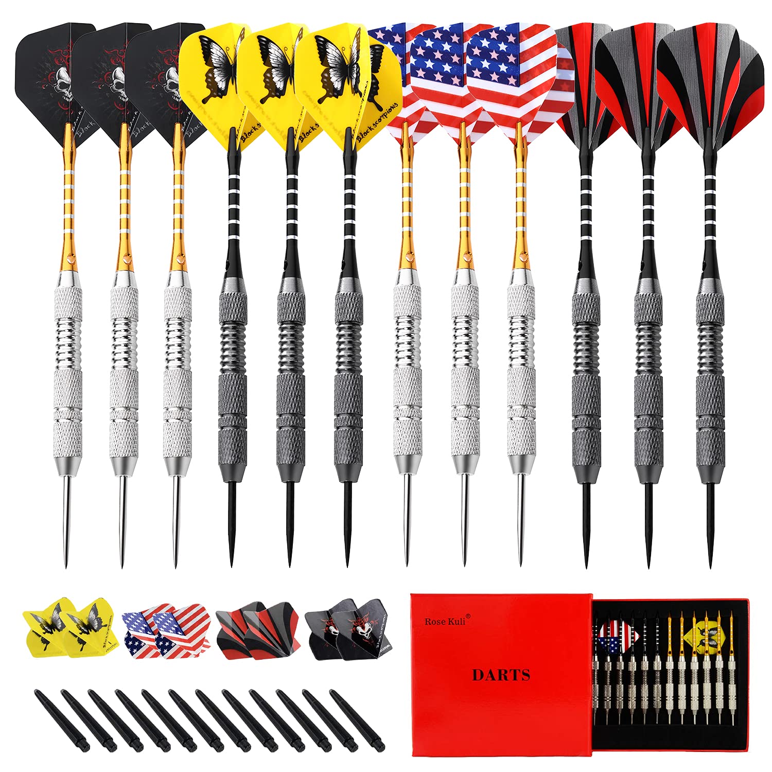 Aluminium Alloy Tip Darts, Aluminium Alloy Shafts, Steel Tip Darts