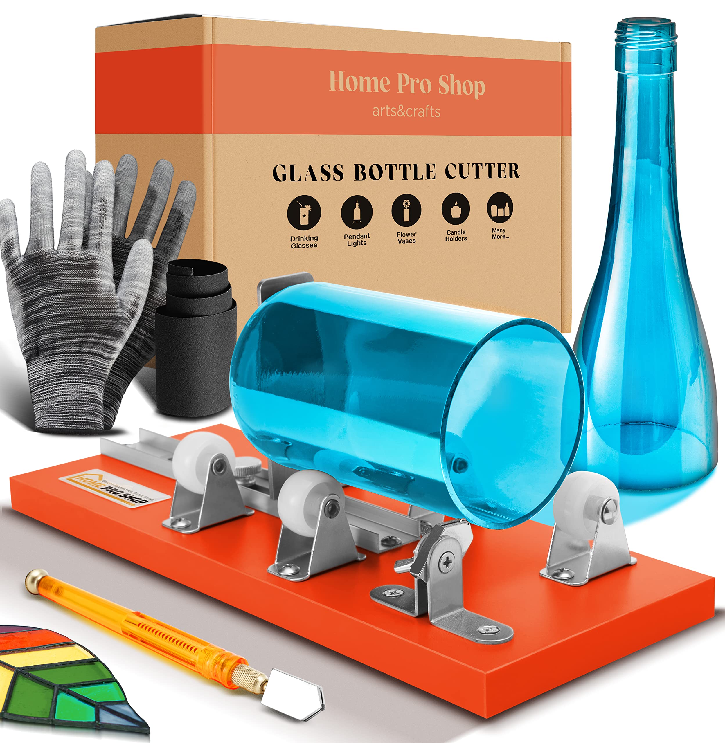 The Amazing Tile and Glass Cutter Glass Cutting Tool - Glass Cutter and Bottle Glass Cutting Oil The Amazing Glass Cutter Is for Beginner or