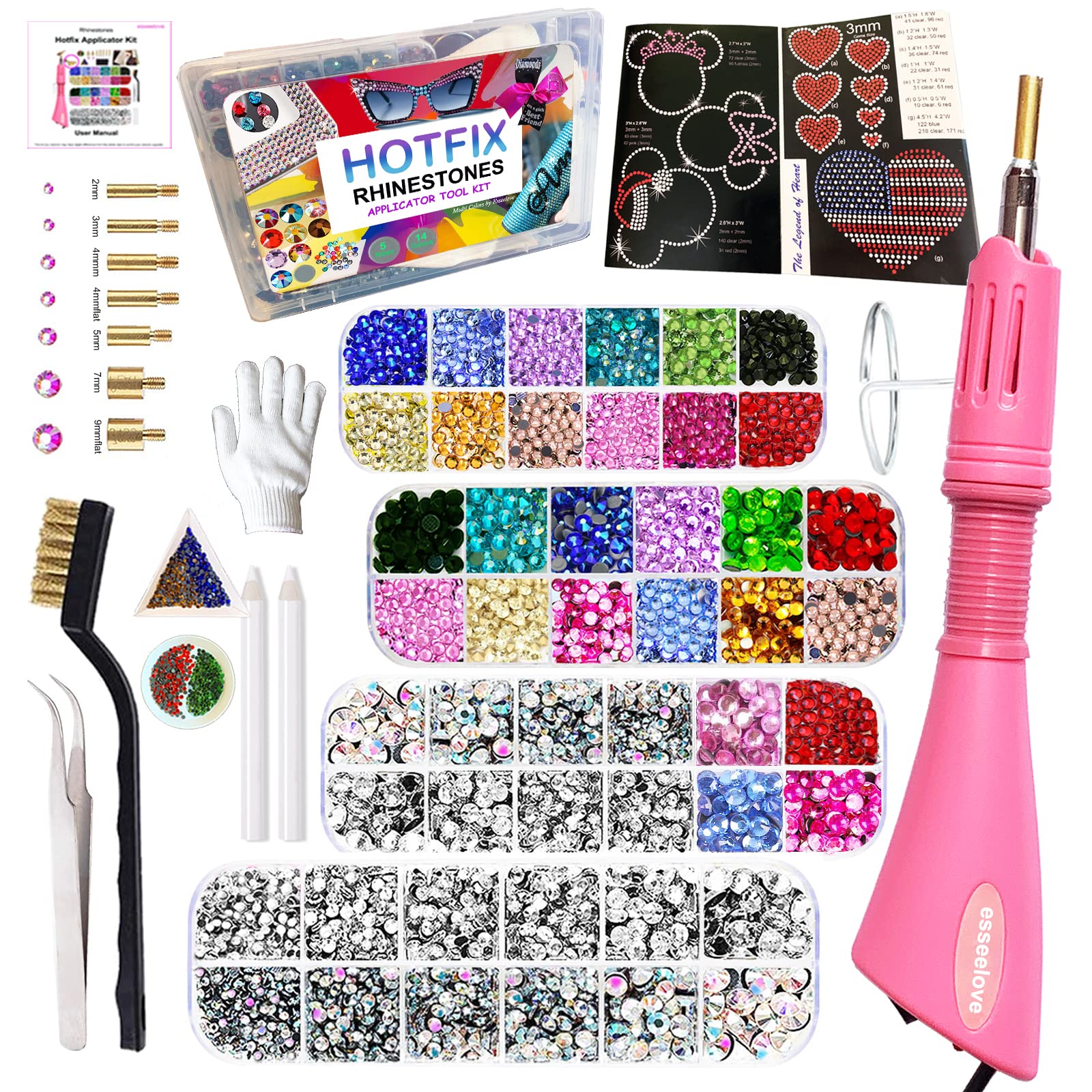 53.160 = Beading Tools Set with 23 Tips and Handle by FDJtool