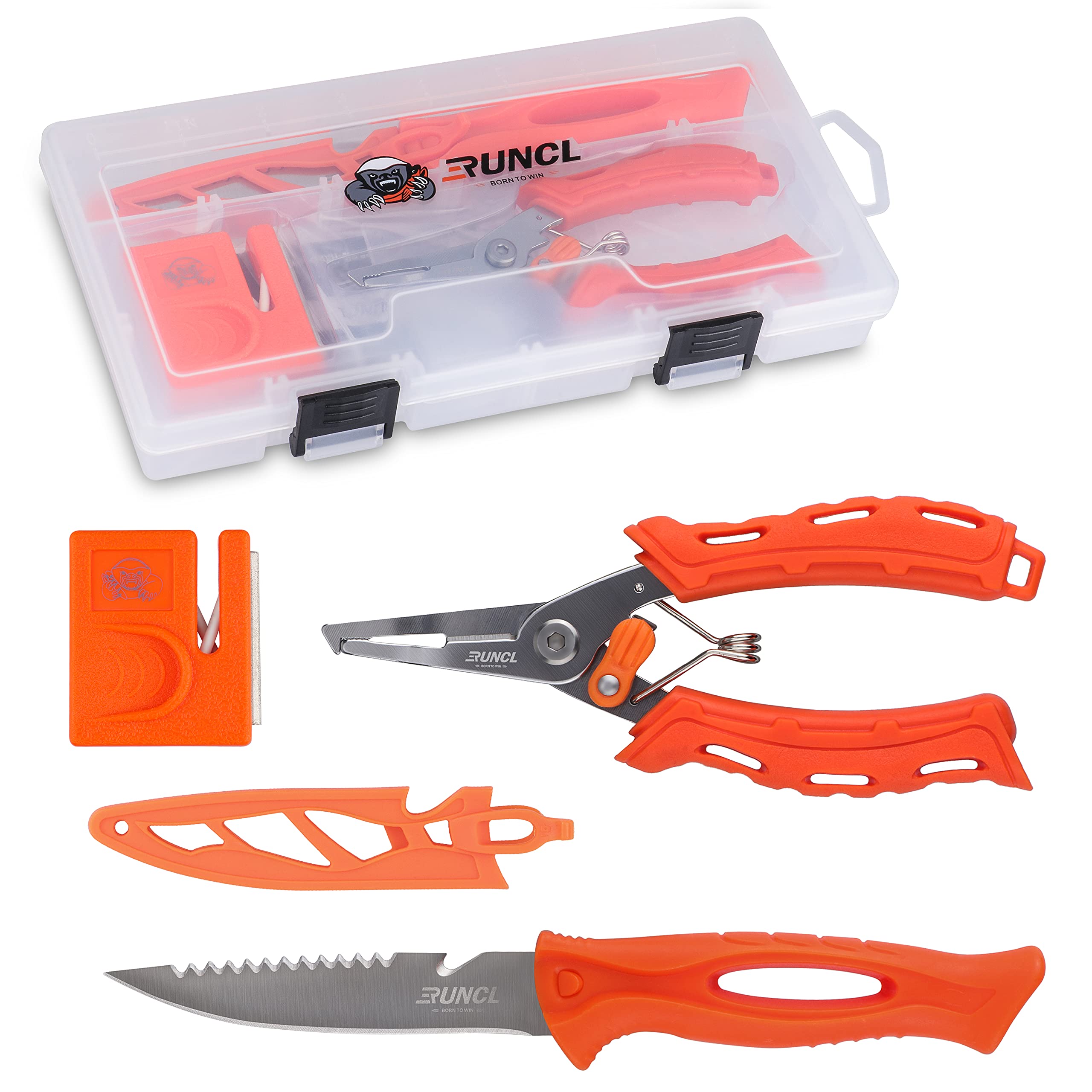 RUNCL Fishing Fillet Knife Combo Set, Bait Knife Fishing Tools Kit