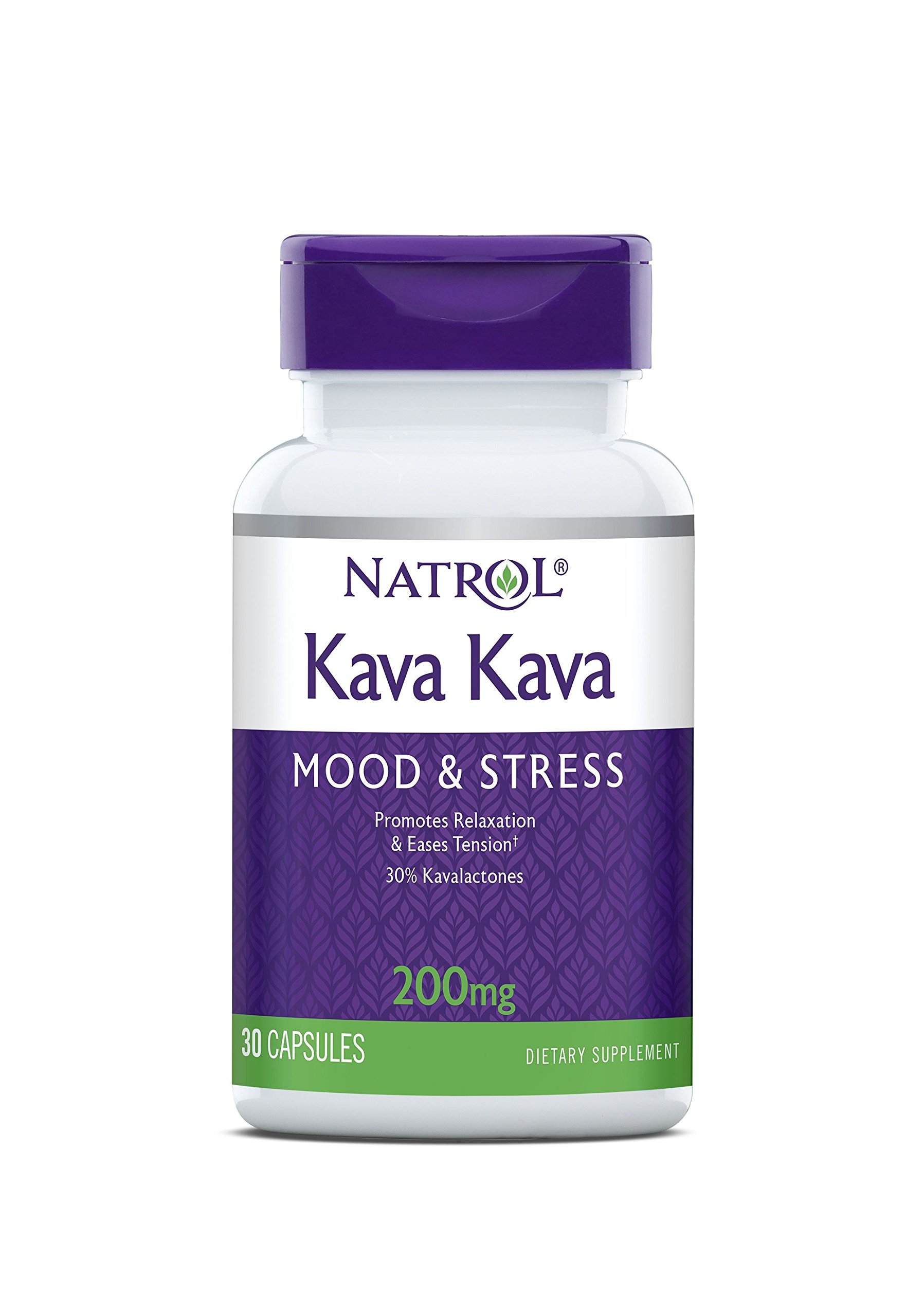 Natrol Kava Kava 200 mg 30 Capsules for Relaxation & Stress Relief
