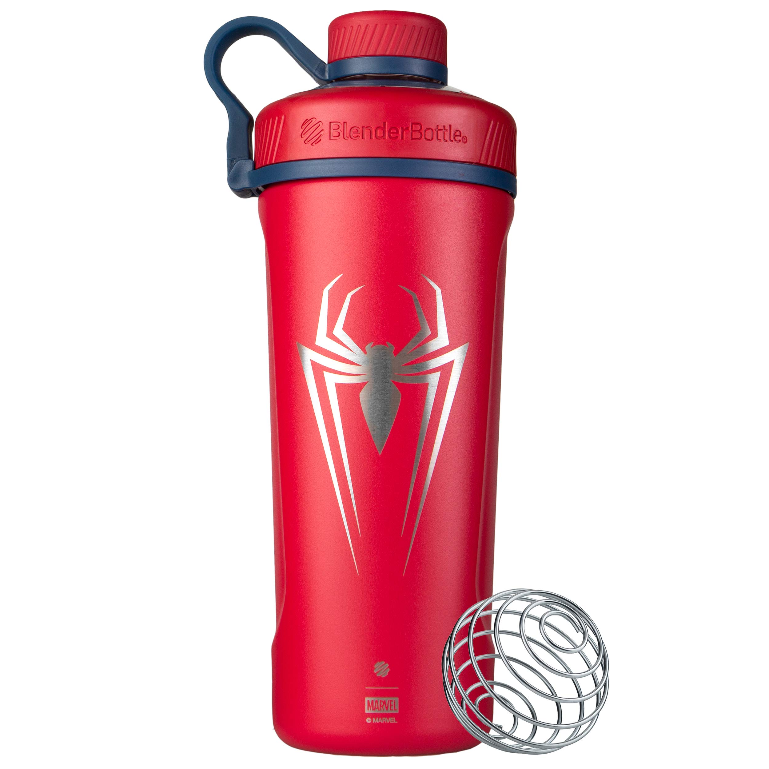 BlenderBottle Marvel Radian Shaker Cup Insulated Stainless Steel Water  Bottle with Wire Whisk 26-Ounce Spider-Man Spider Marvel Spider-Man Spider