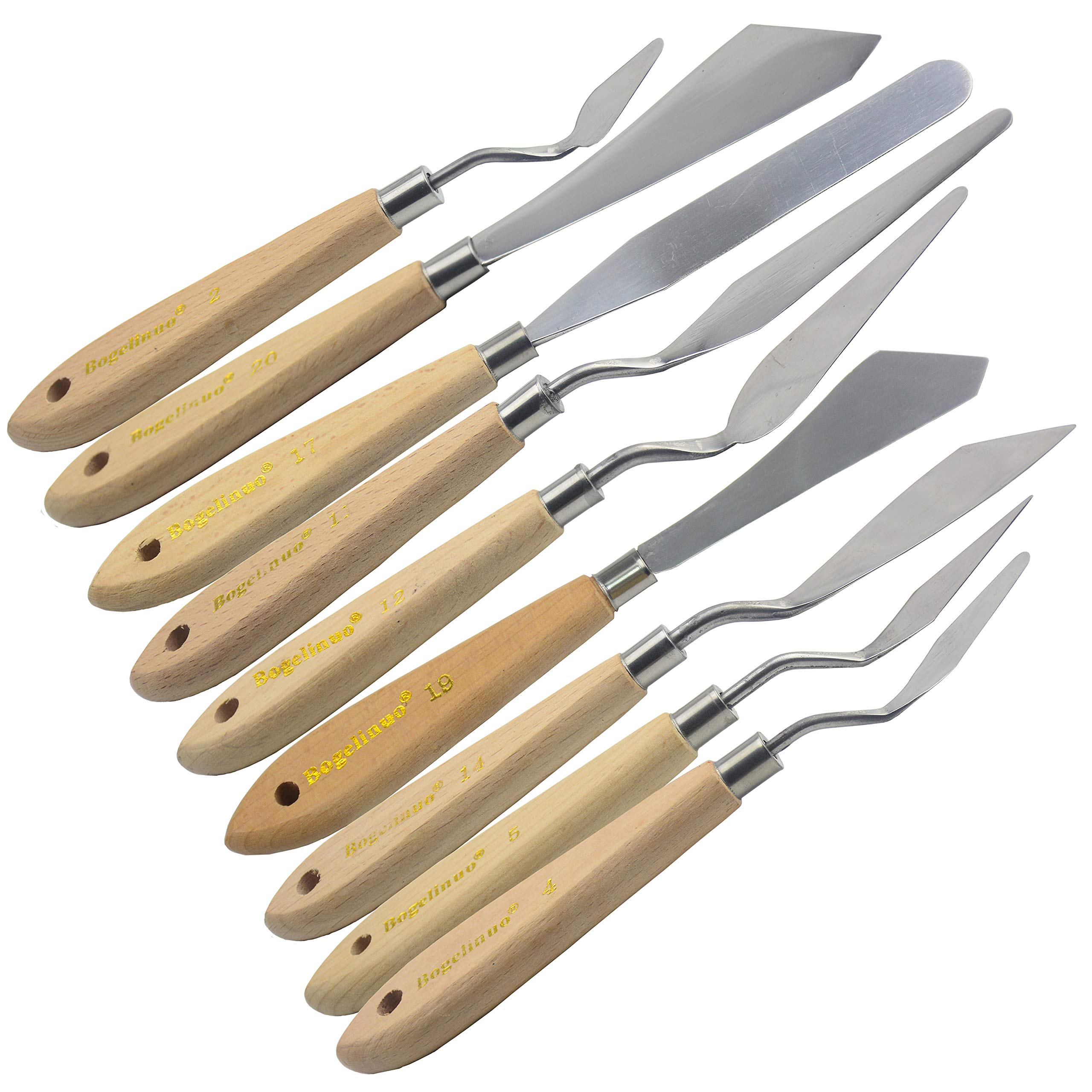 AebDerp 9 pcs Palette Knives Oil Painting Scraper Shovel Paint