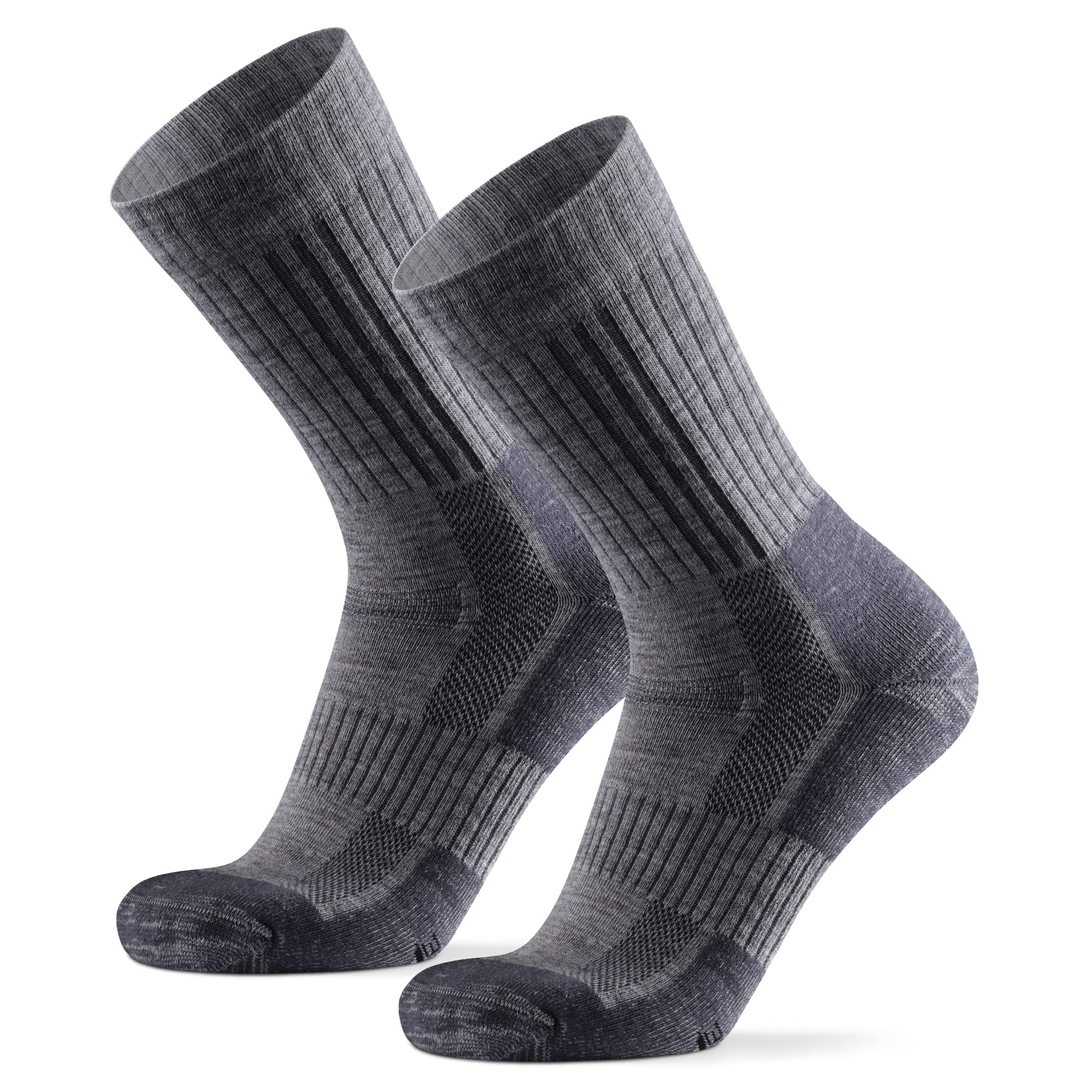 Merino Wool Hiking & Walking Socks 3 pack (Light Grey, US Women 5-7 // US  Men 3.5-6) : : Clothing & Accessories